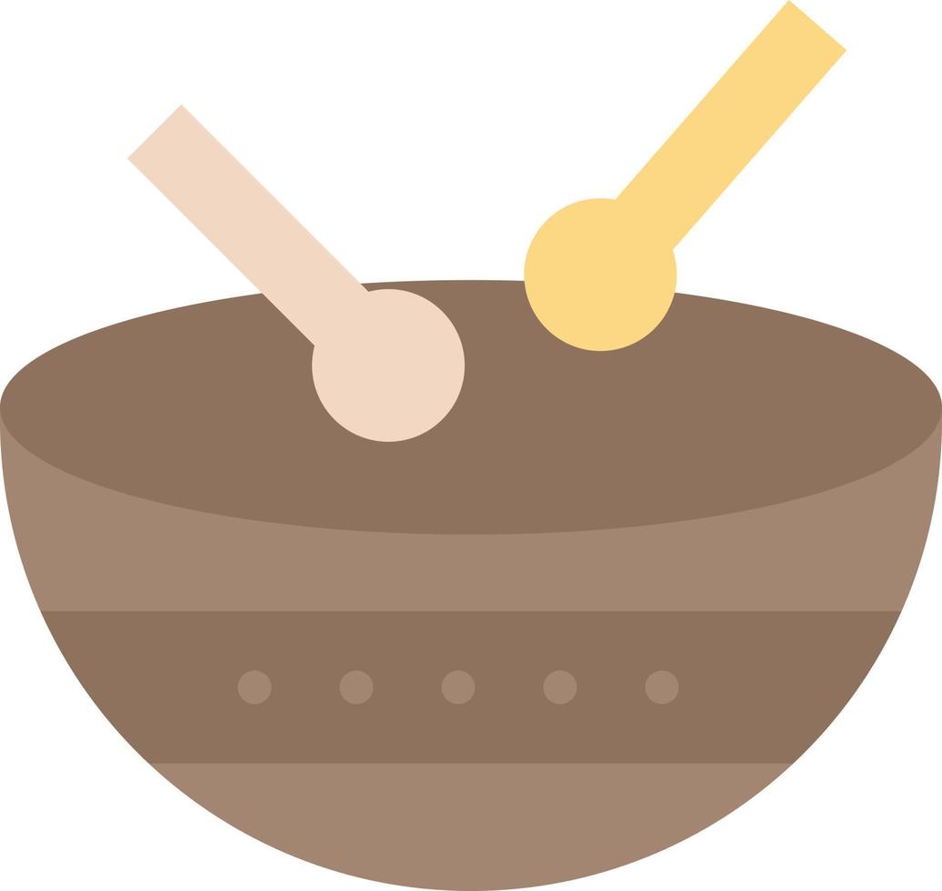 Drum Instrument Irish Parade Flat Color Icon Vector icon banner