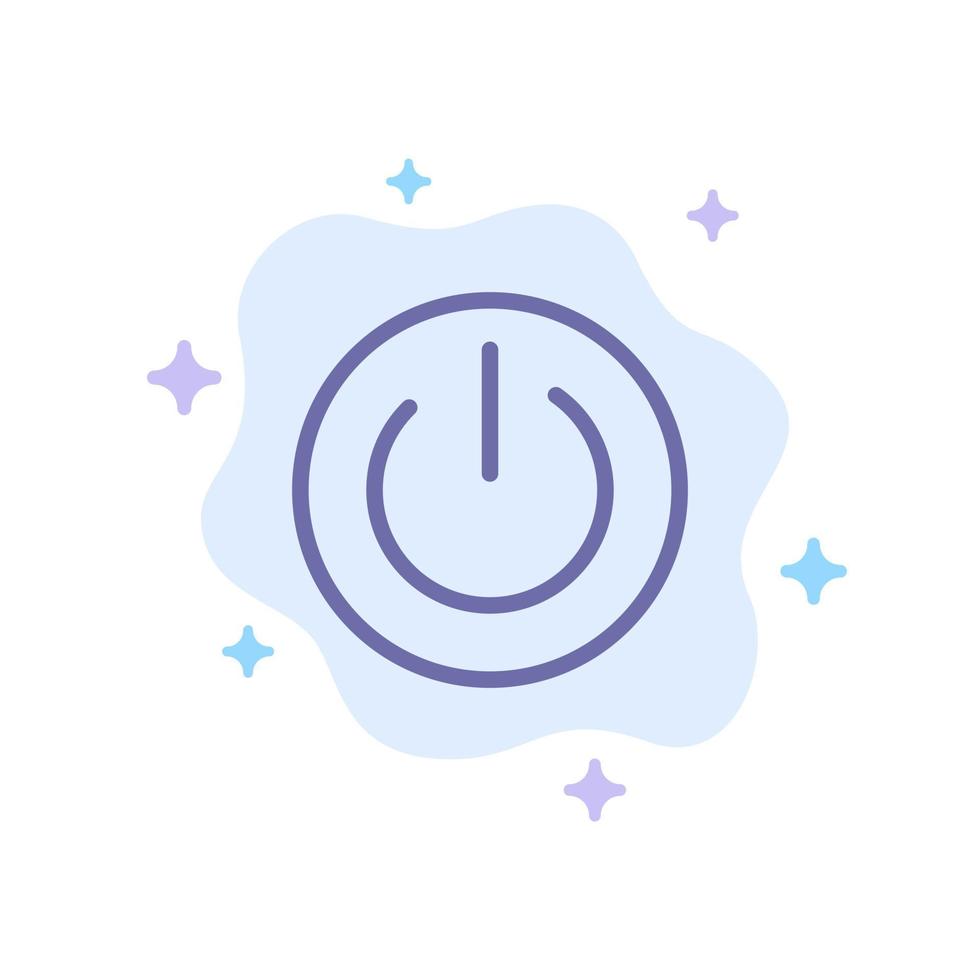 Eco Ecology Energy Environment Power Blue Icon on Abstract Cloud Background vector