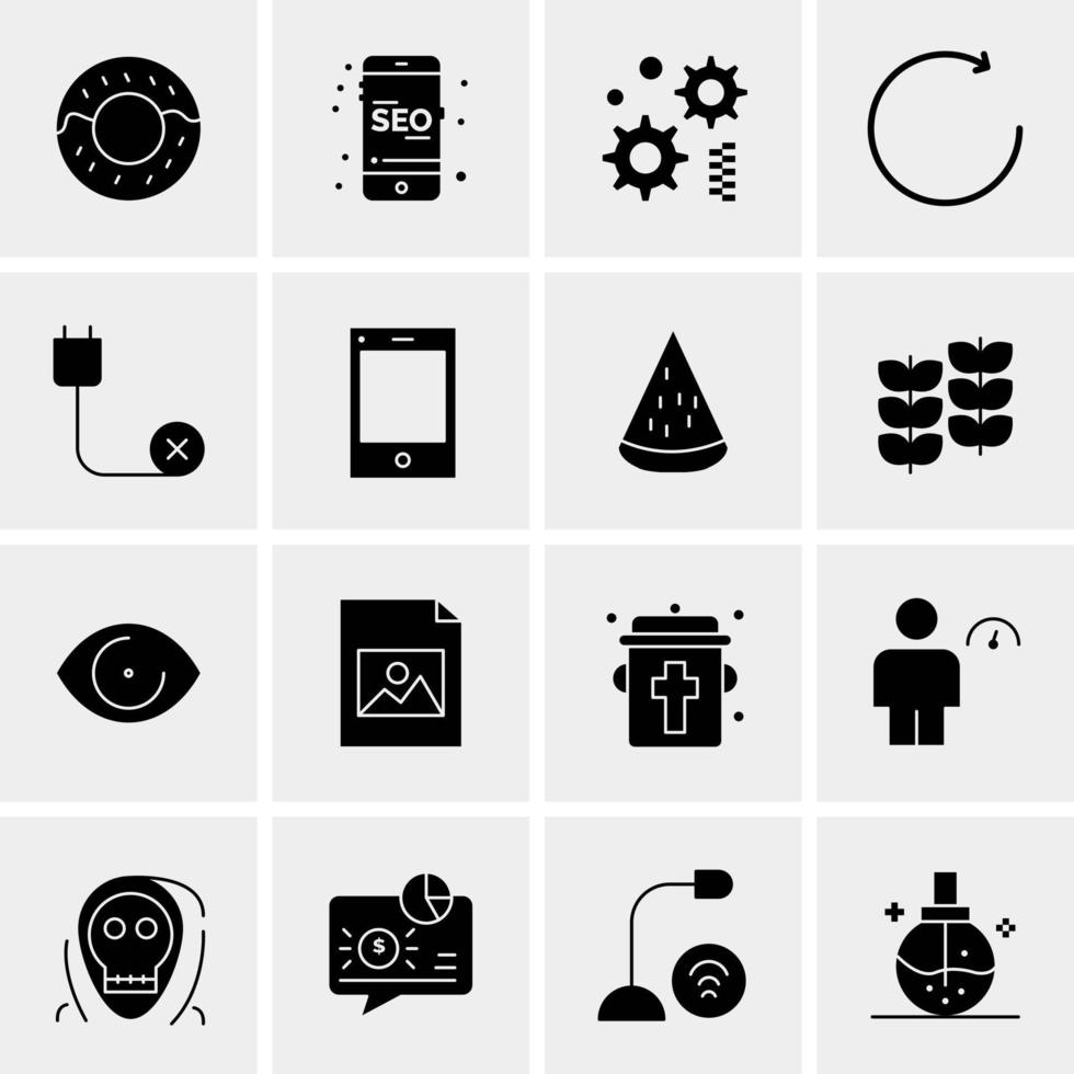 16 Universal Business Icons Vector Creative Icon Illustration to use in web and Mobile Related project