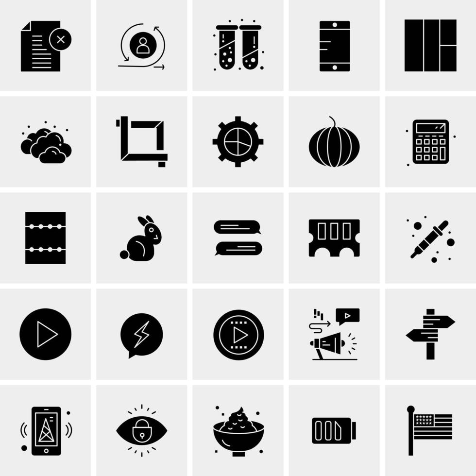 25 Universal Business Icons Vector Creative Icon Illustration to use in web and Mobile Related project