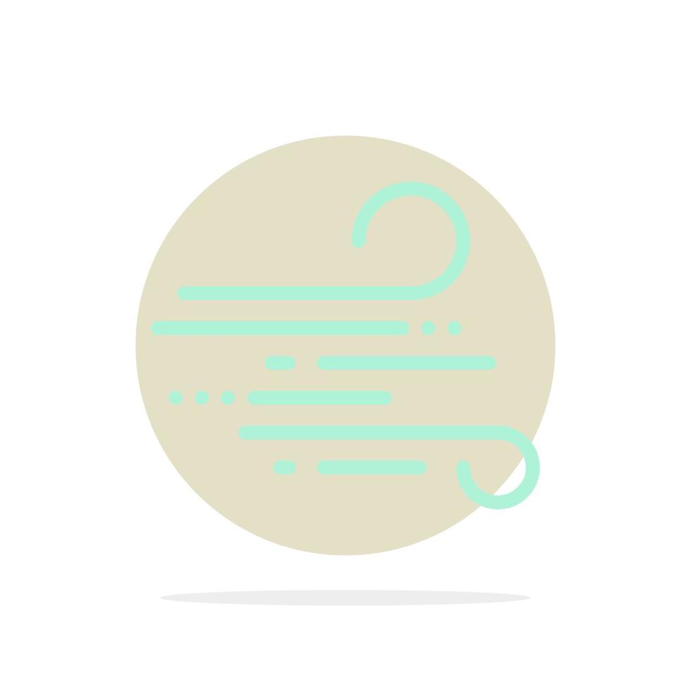 Blow Weather Wind Spring Abstract Circle Background Flat color Icon vector