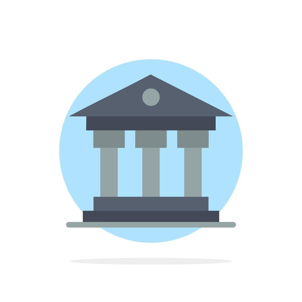 Bank Institution Money Ireland Abstract Circle Background Flat color Icon vector