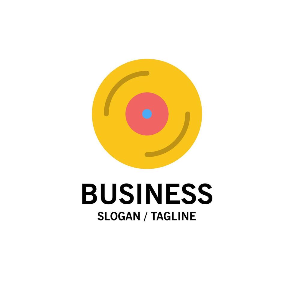 Cd Dvd Studio Business Logo Template Flat Color vector