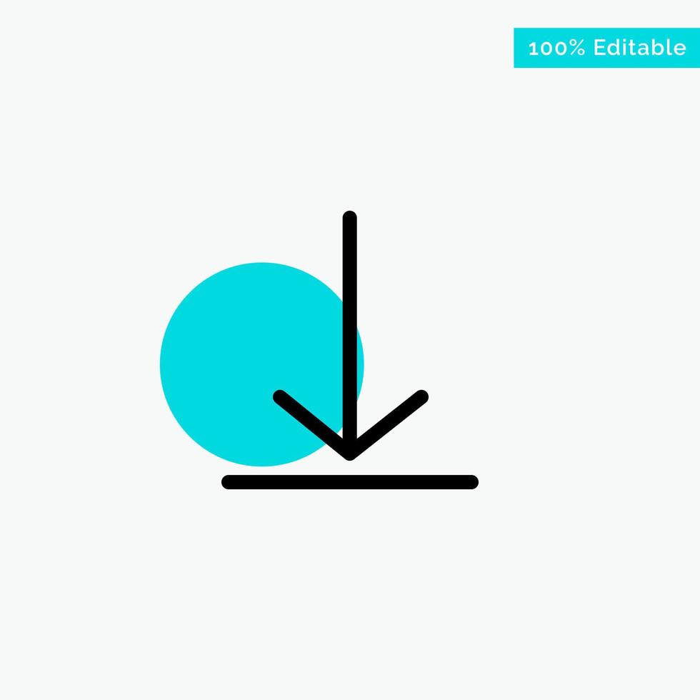 Download Video Twitter turquoise highlight circle point Vector icon