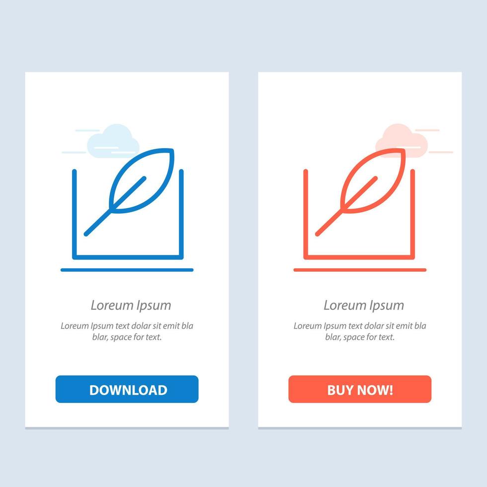 Leaf Green Tree  Blue and Red Download and Buy Now web Widget Card Template vector