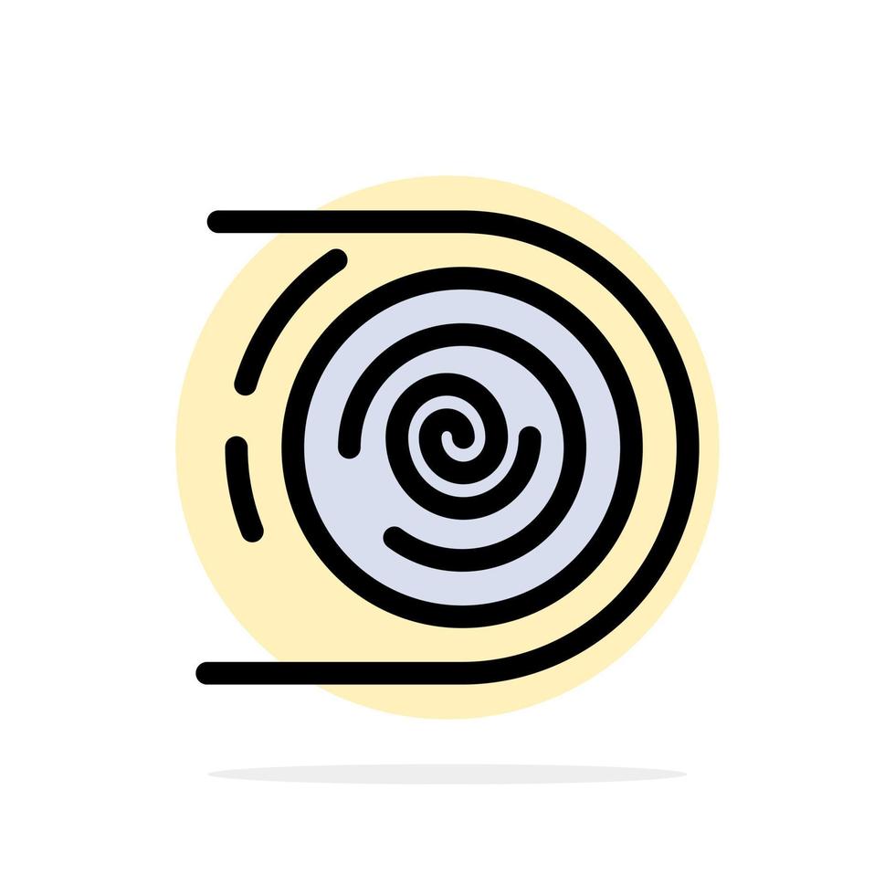 Abstract Circulation Cycle Disruptive Endless Abstract Circle Background Flat color Icon vector