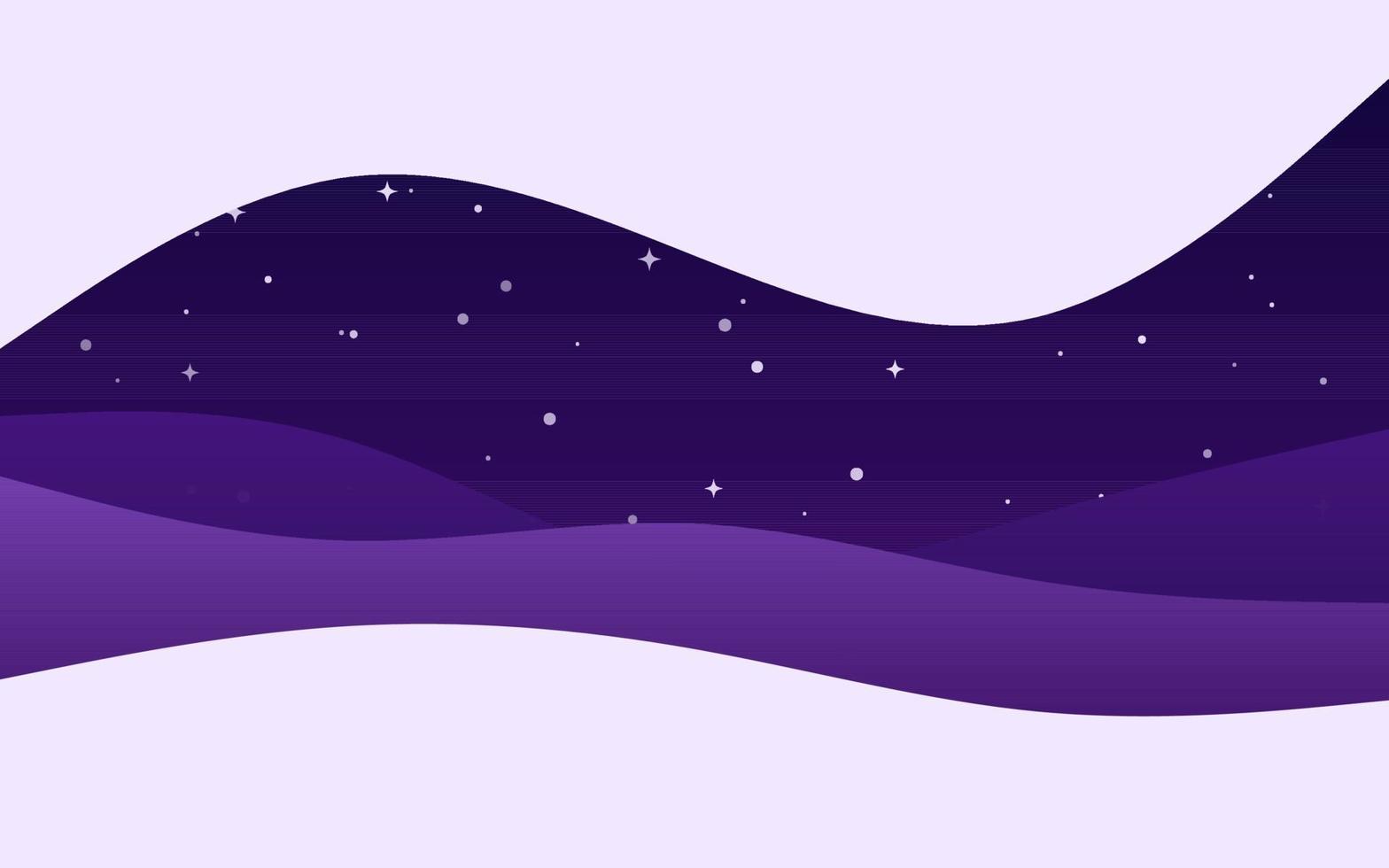 fondo púrpura de la noche de las ondas creativas. composición de formas dinámicas vector