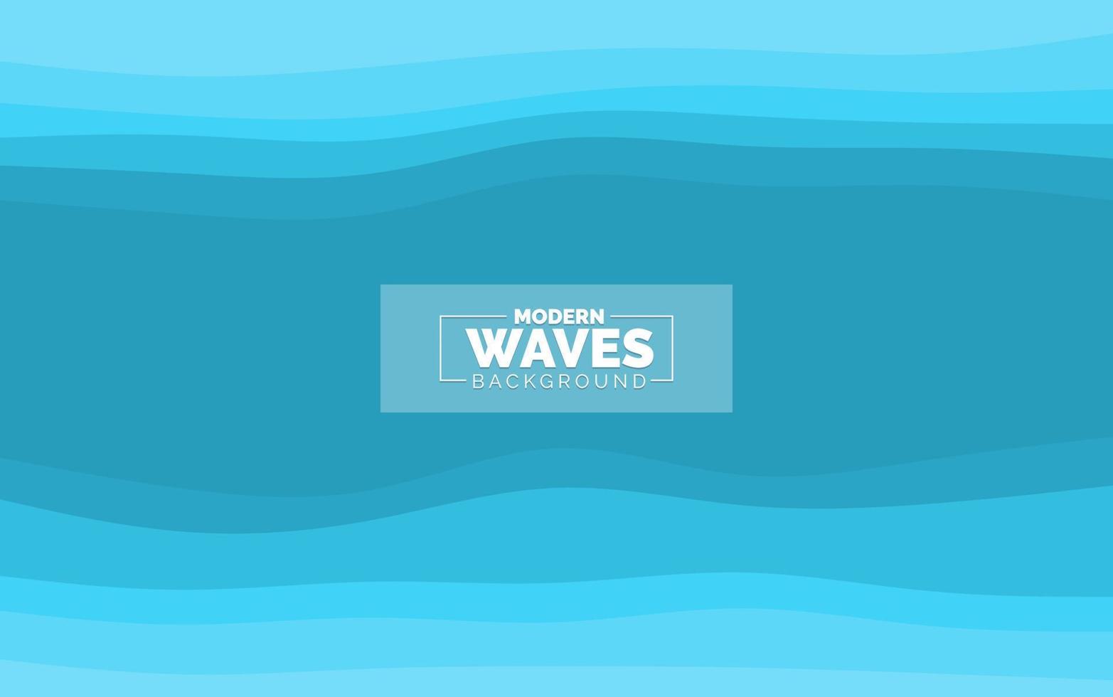 water Wave vector abstract background flat design style