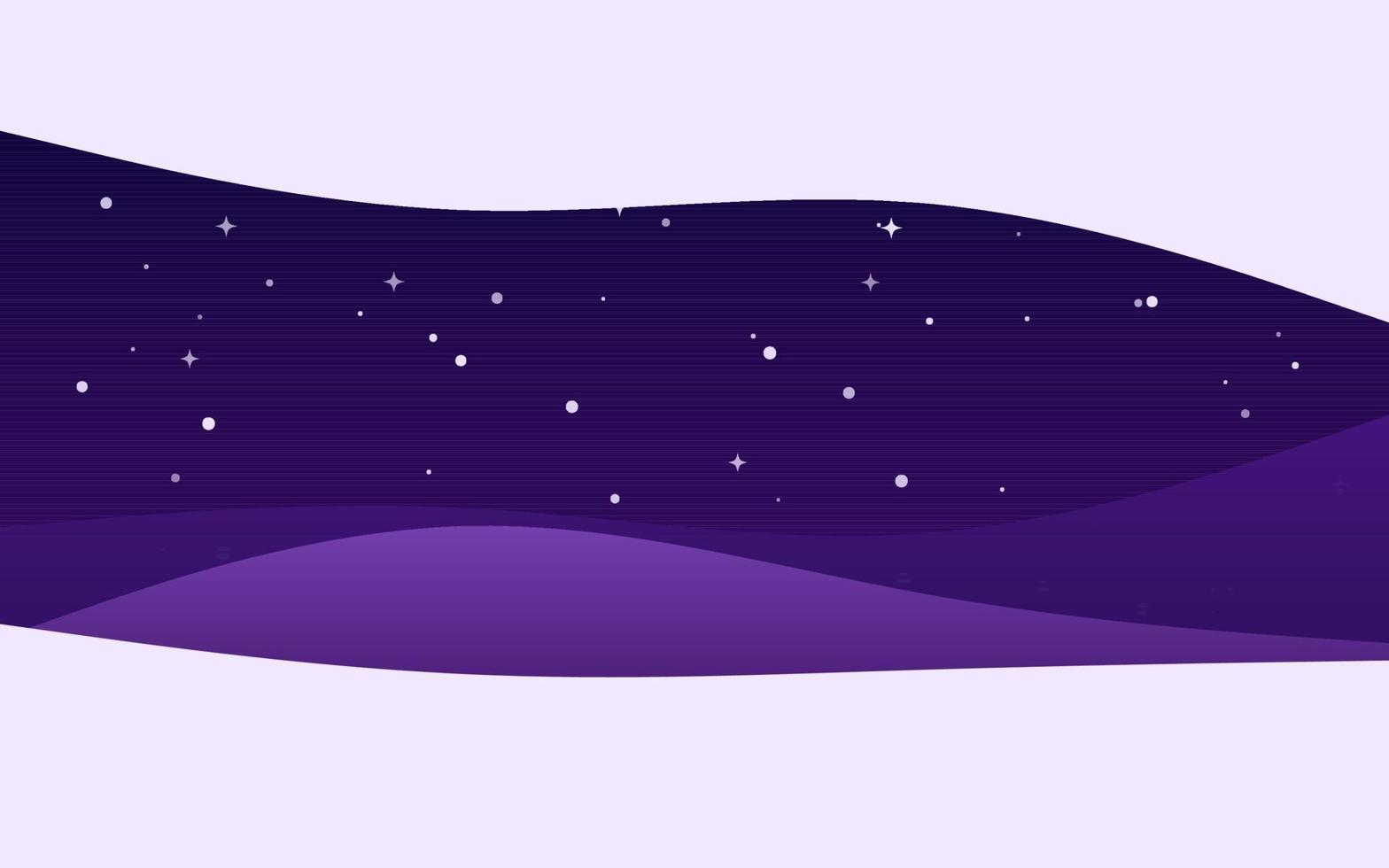 fondo púrpura de la noche de las ondas creativas. composición de formas dinámicas vector