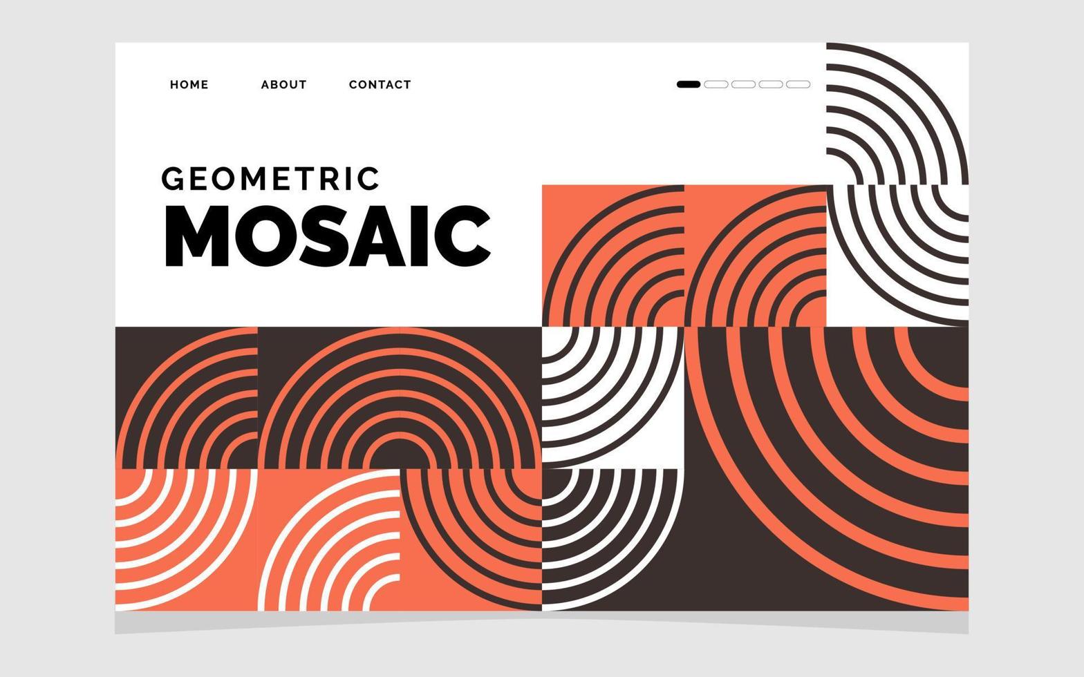 Colourful abstract geometric shapes background Vector illustration