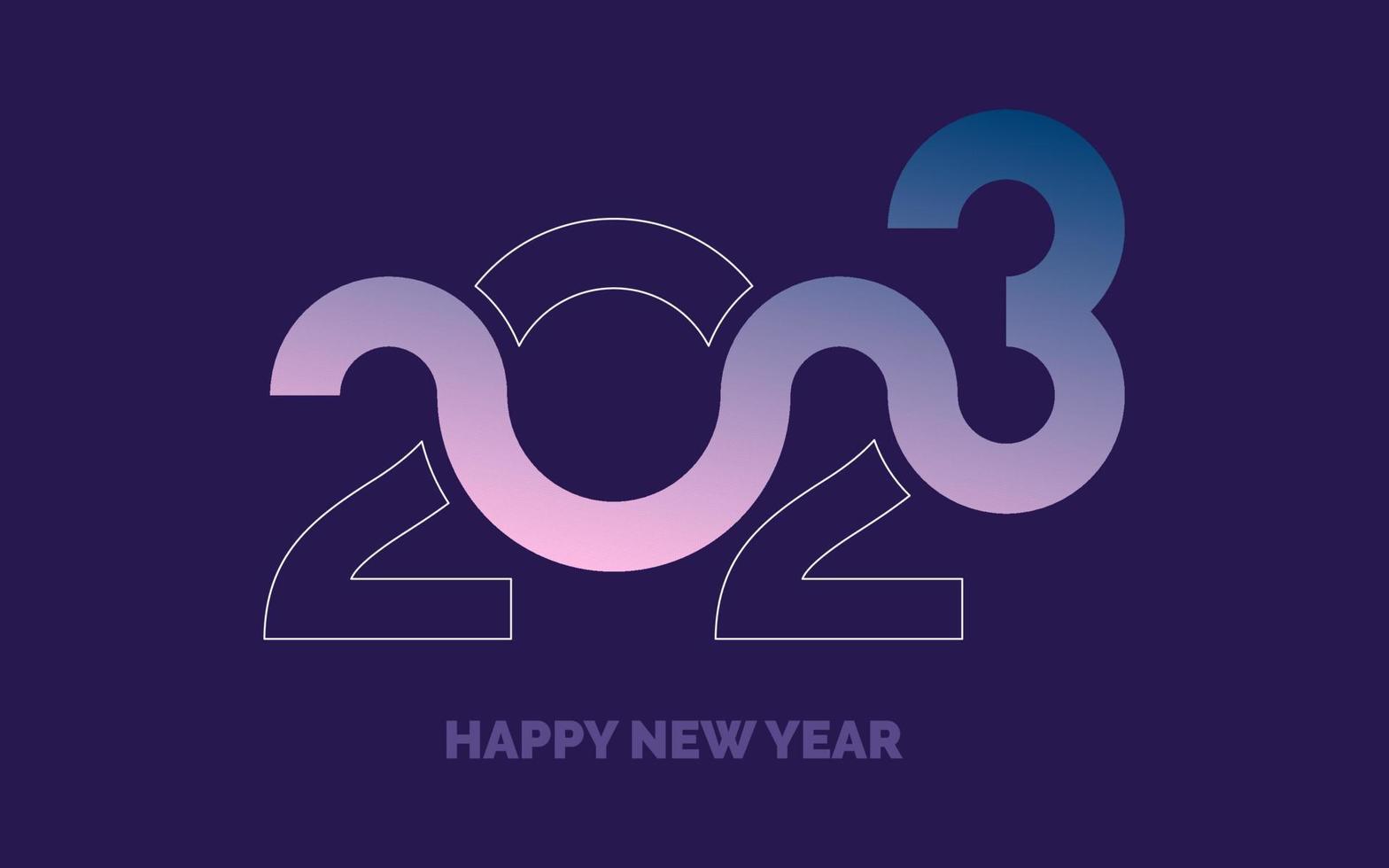 2039 diseño feliz año nuevo. diseño de logotipo de año nuevo 2023 para diseño de folletos. tarjeta. bandera. decoración navideña 2023 vector