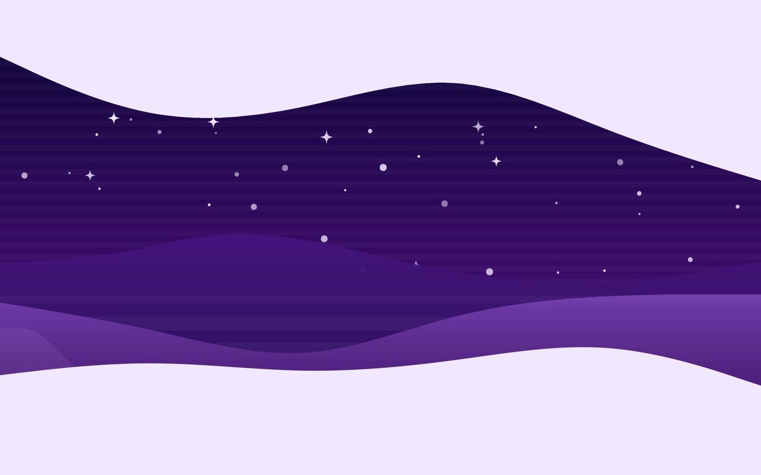 Creative Waves Night Purple background. Dynamic shapes composition vector