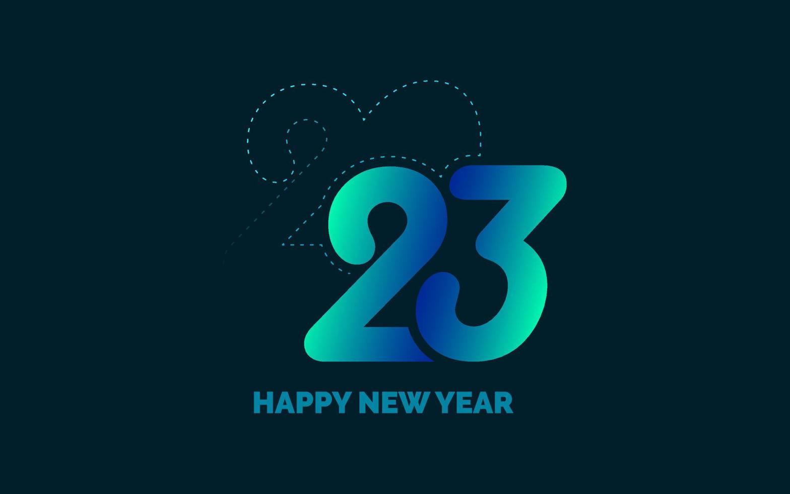 2036 Happy New Year symbols. New 2023 Year typography design. 2023 numbers logotype illustration vector