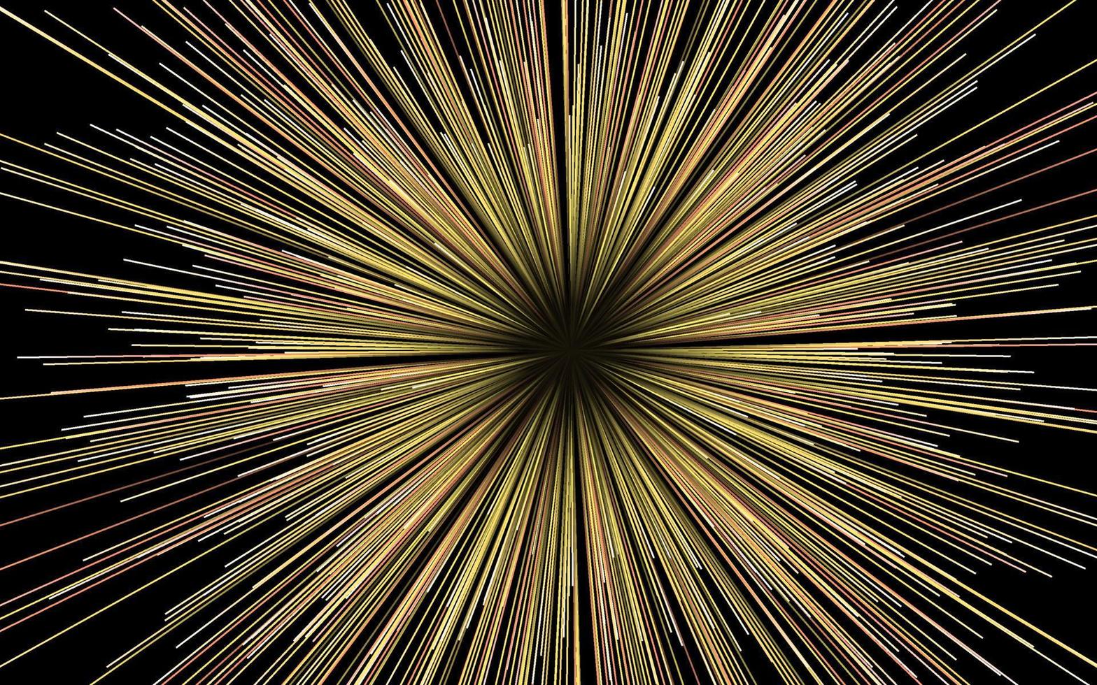 fondo geométrico circular abstracto. Patrón de movimiento céntrico dinámico de estallido estelar. lineas o rayos vector