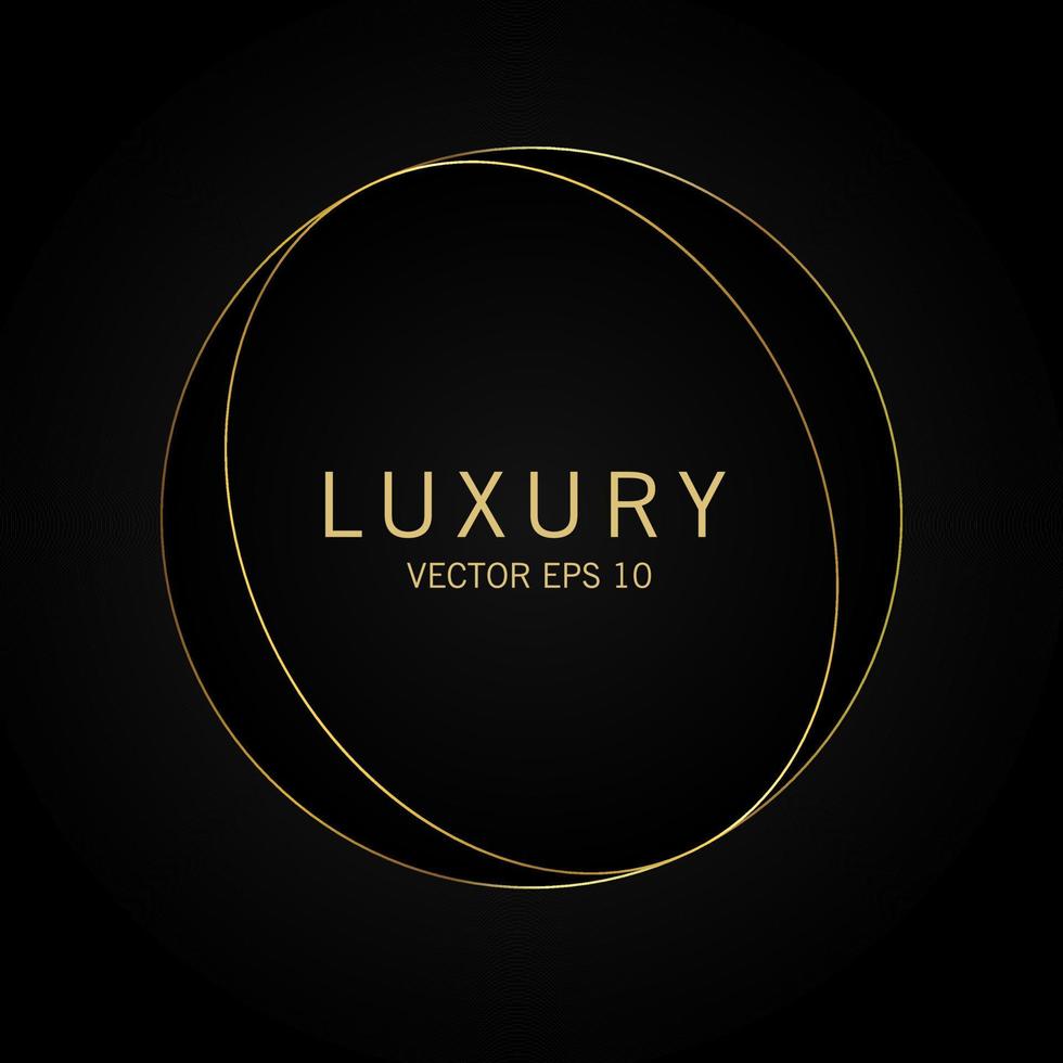 Luxury premium golden badge labels collection vector