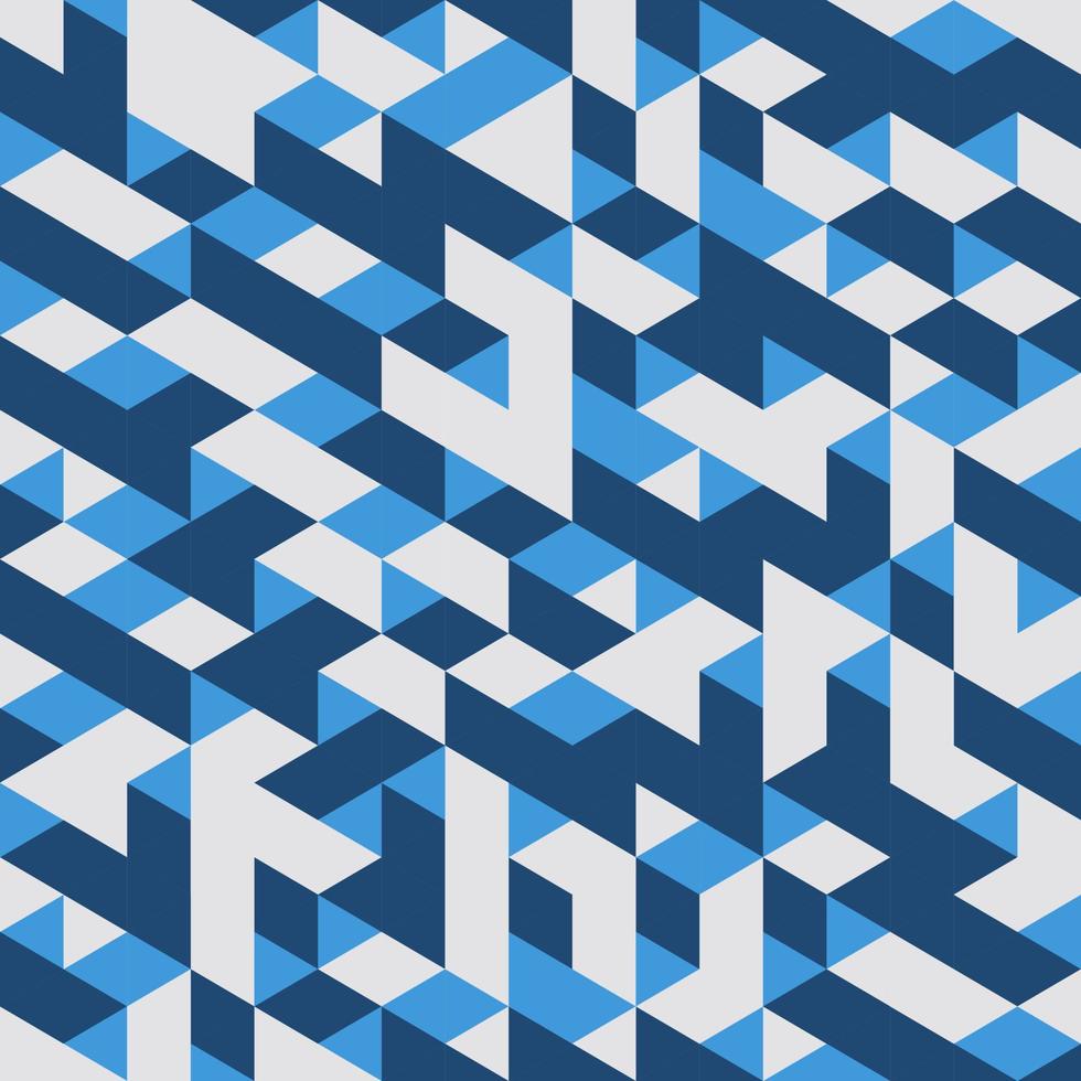 Blue Geometric Seamless pattern Abstract background vector
