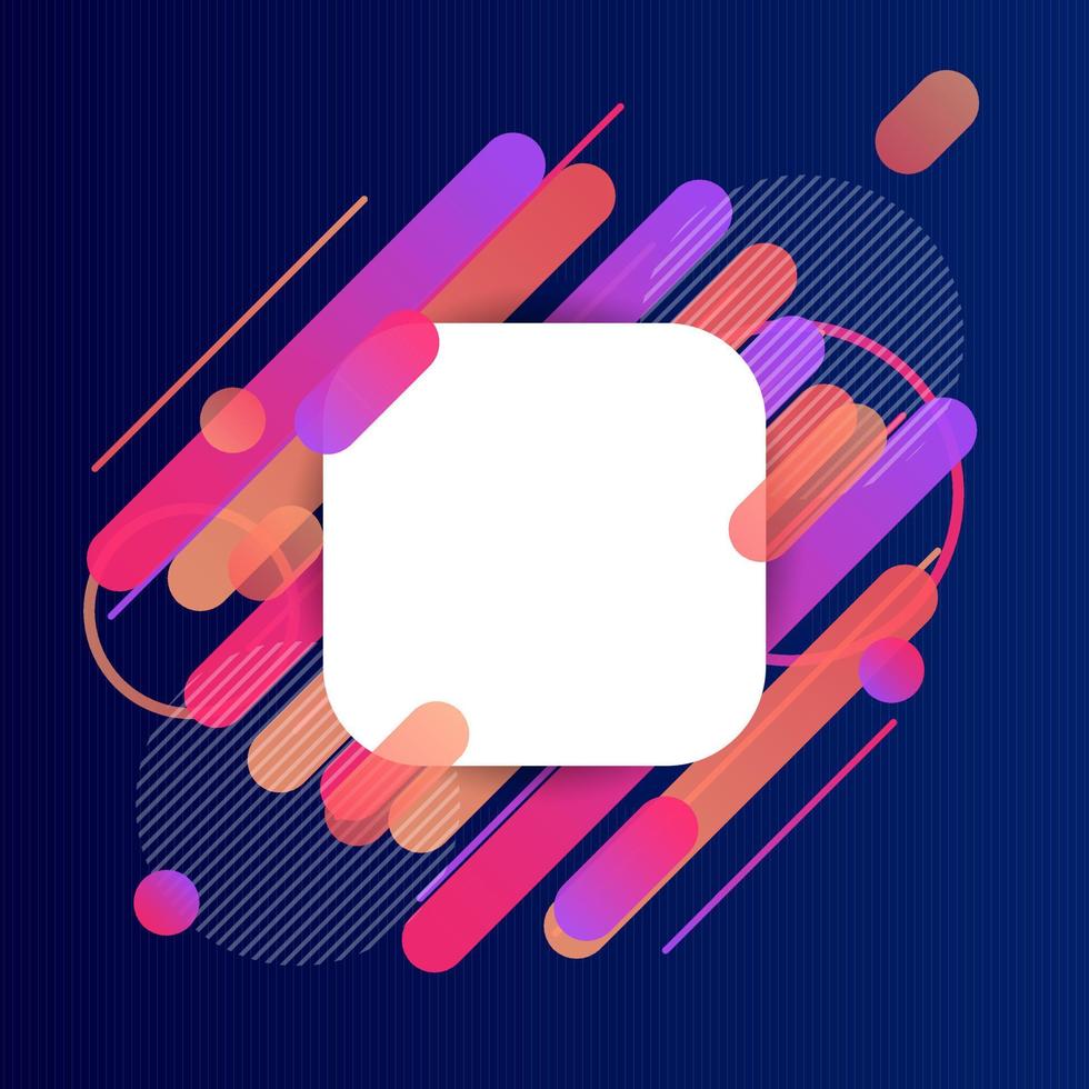 Creative Rounded Lines Edge. Place for Text. business brochure banner and poster template background vector