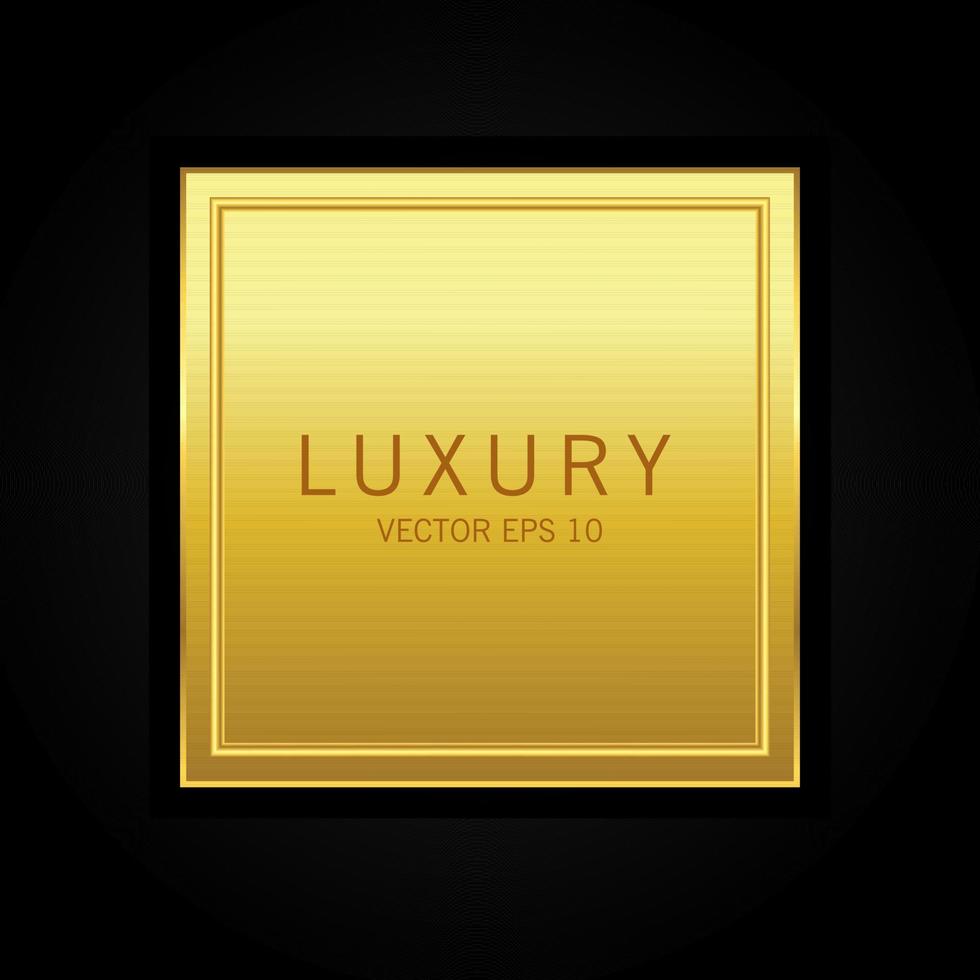 Luxury gold badges and labels premium quality product vector