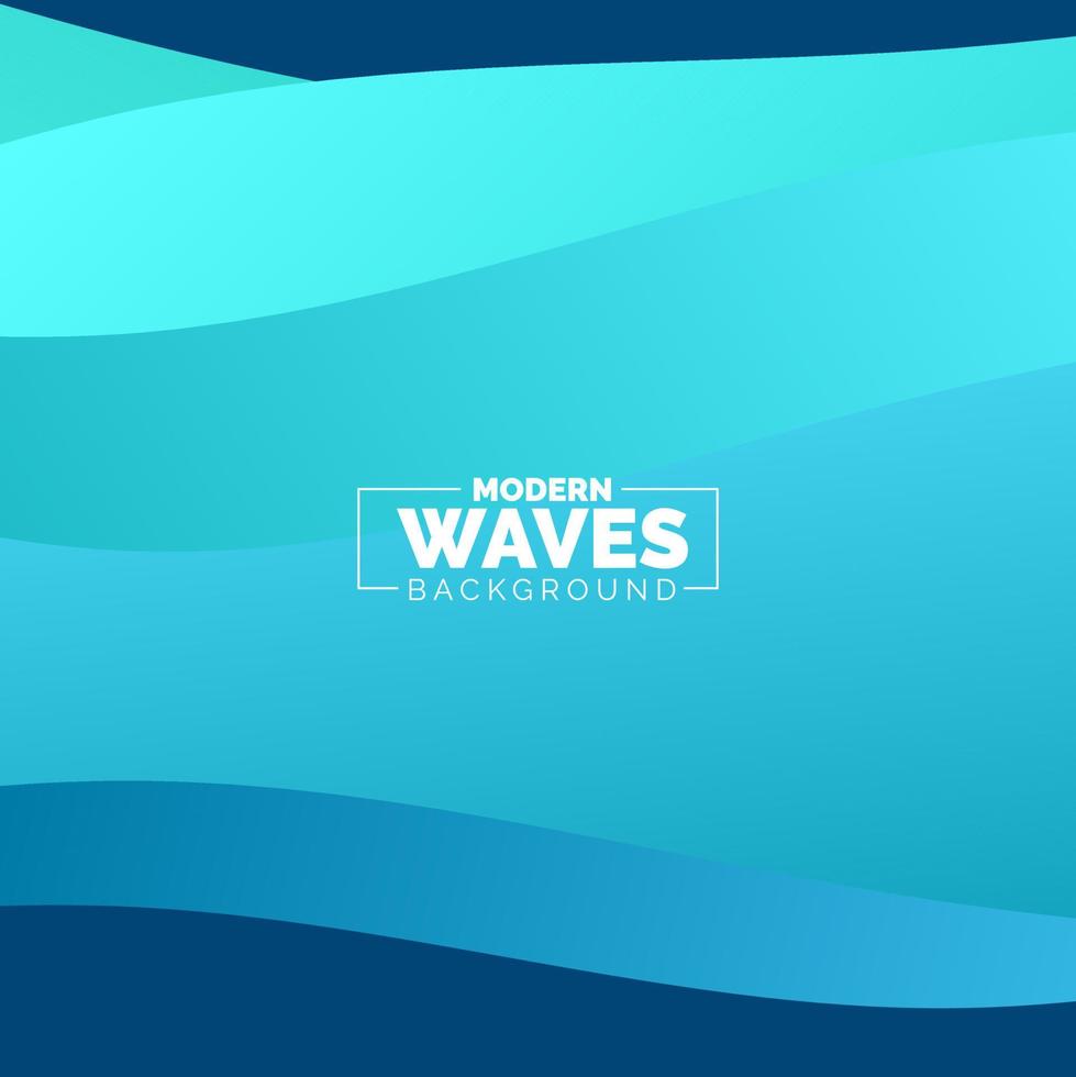 water Wave vector abstract background flat design style