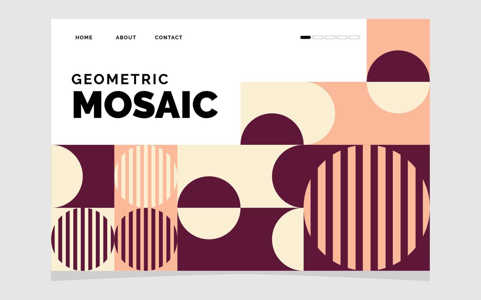 fondo de mosaico geométrico. ilustración vectorial vector