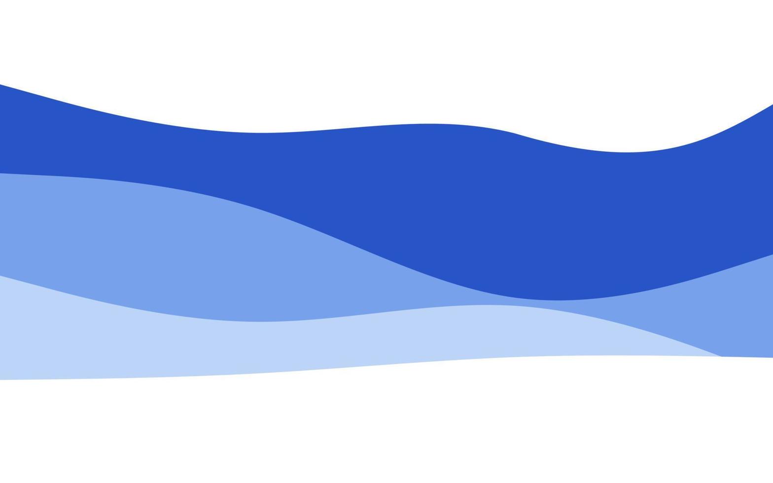 Creative Waves Blue background. Dynamic shapes composition vector