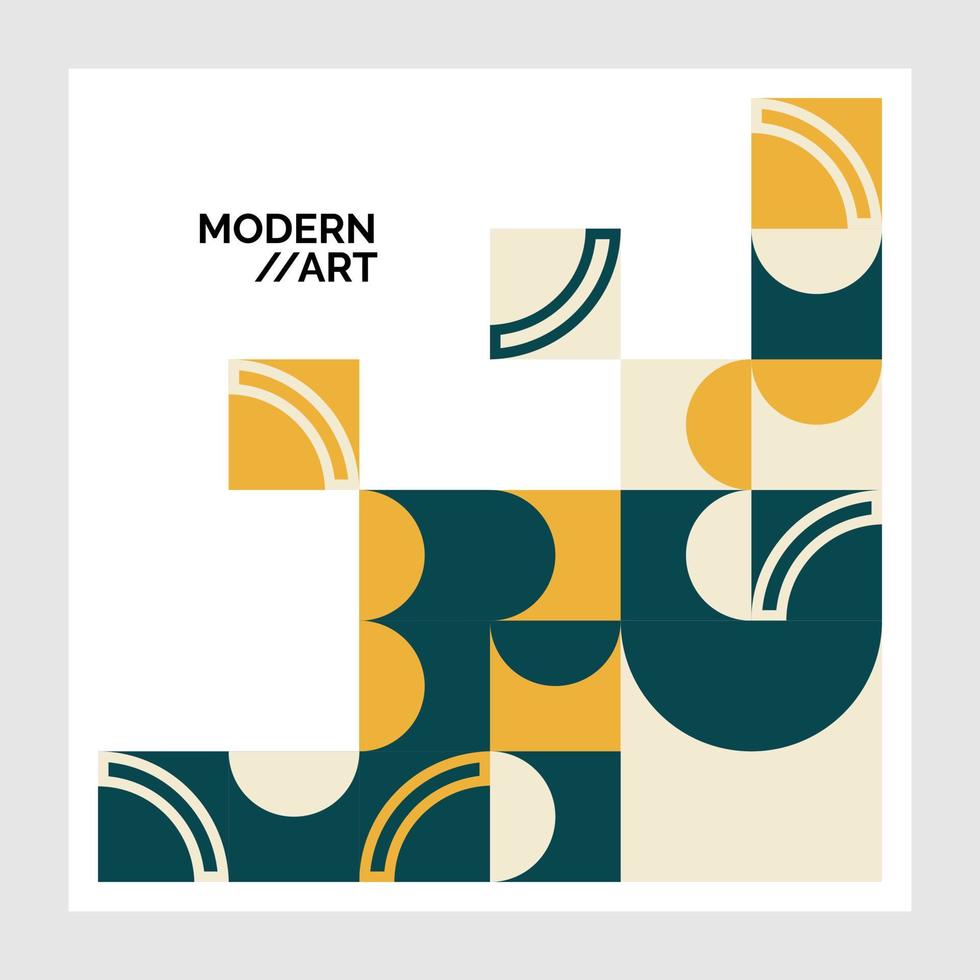 Flat mosaic Banner template Design vector