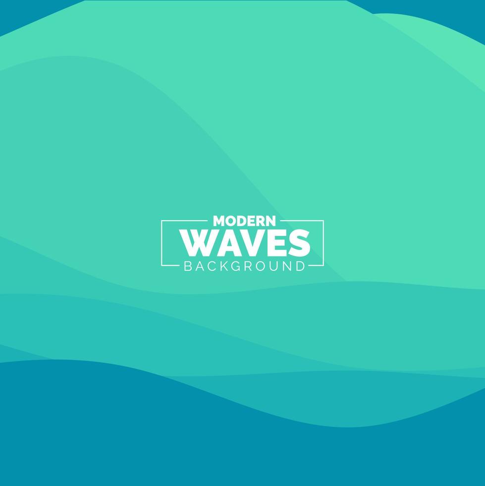 water Wave vector abstract background flat design style