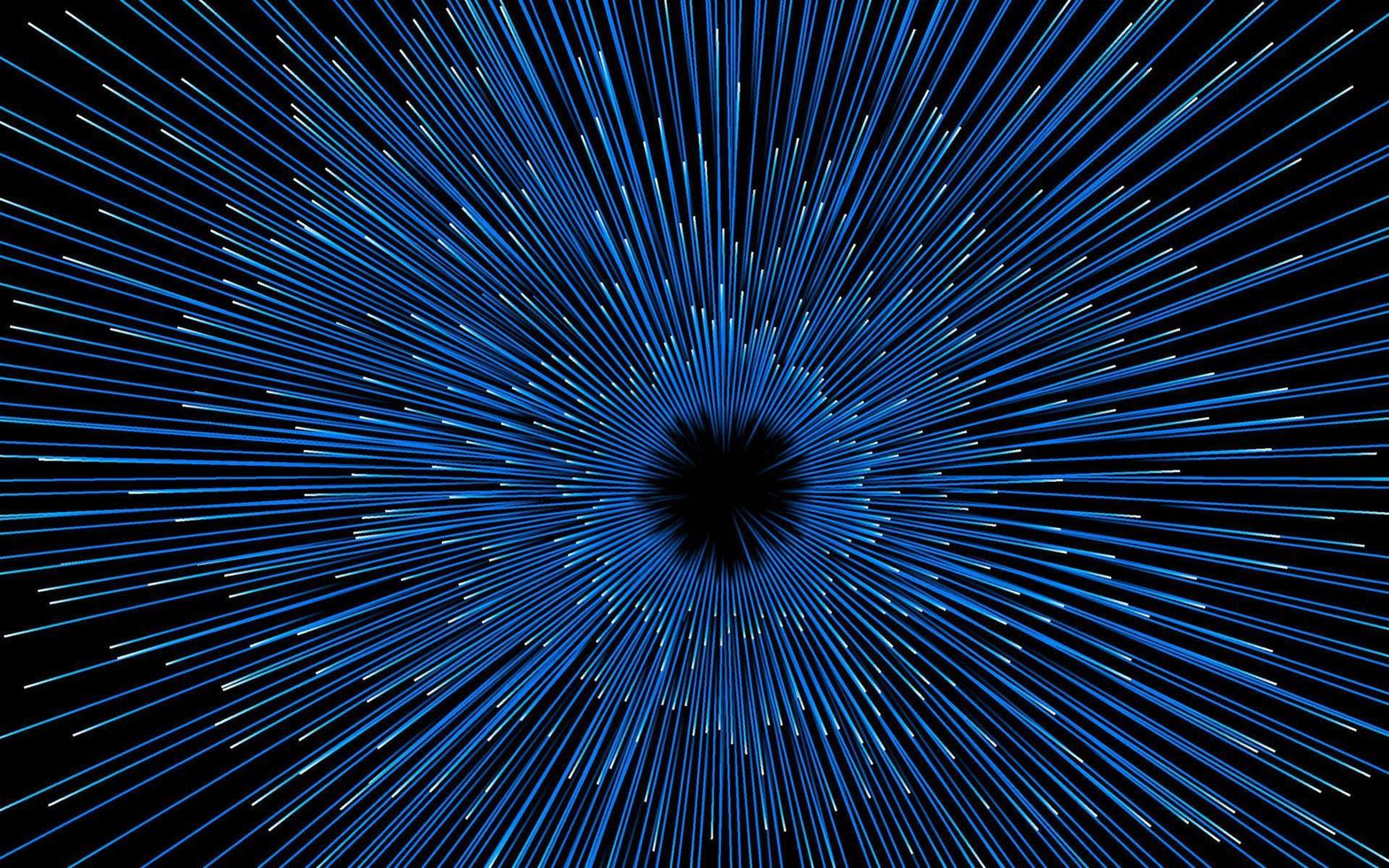 Abstract circular geometric background. Starburst dynamic centric motion pattern. lines or rays vector