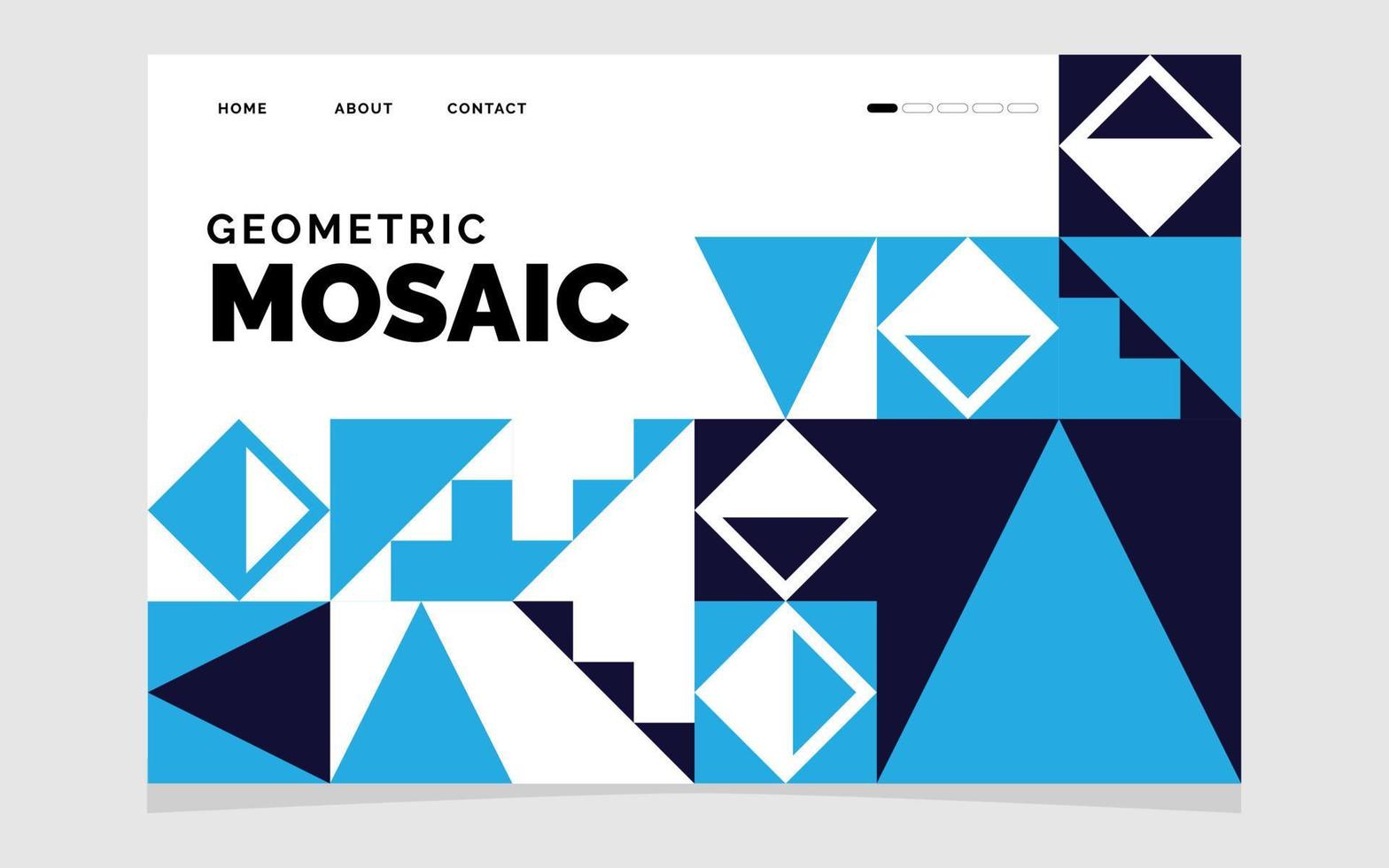 Flat mosaic background. Vector illustration