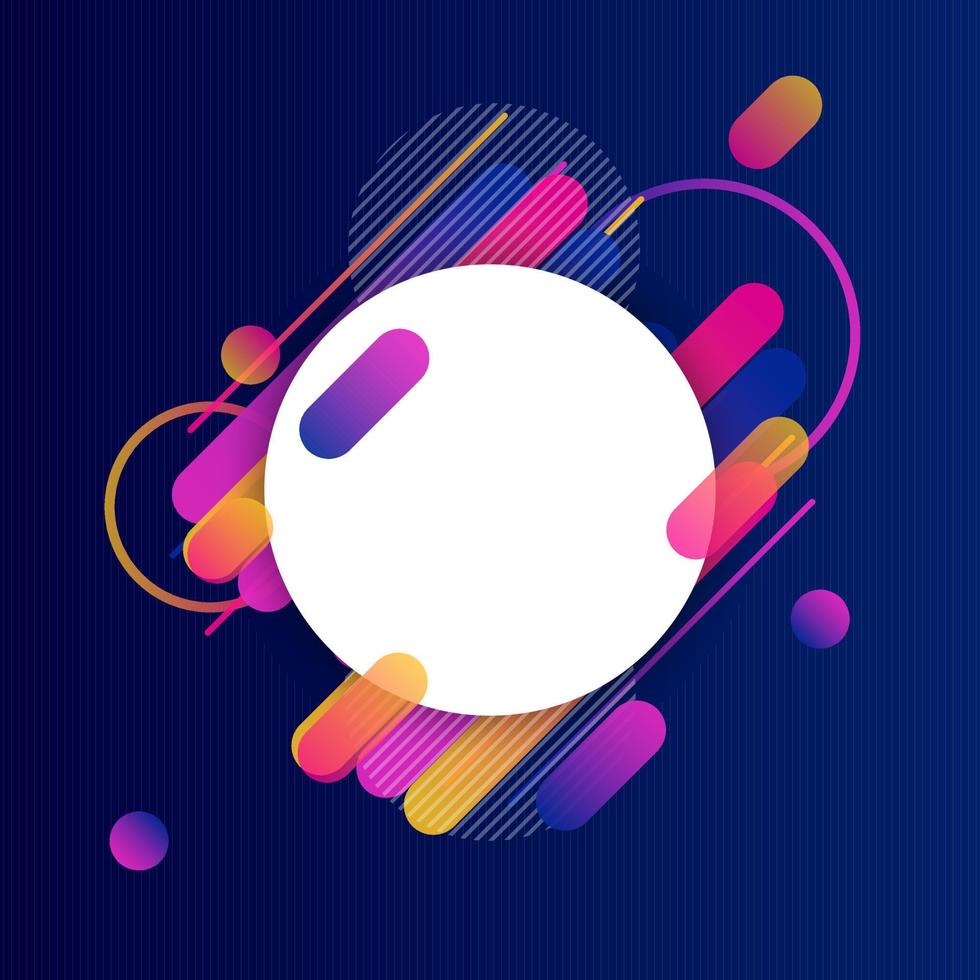 Creative Rounded Lines Edge. Place for Text. business brochure banner and poster template background vector