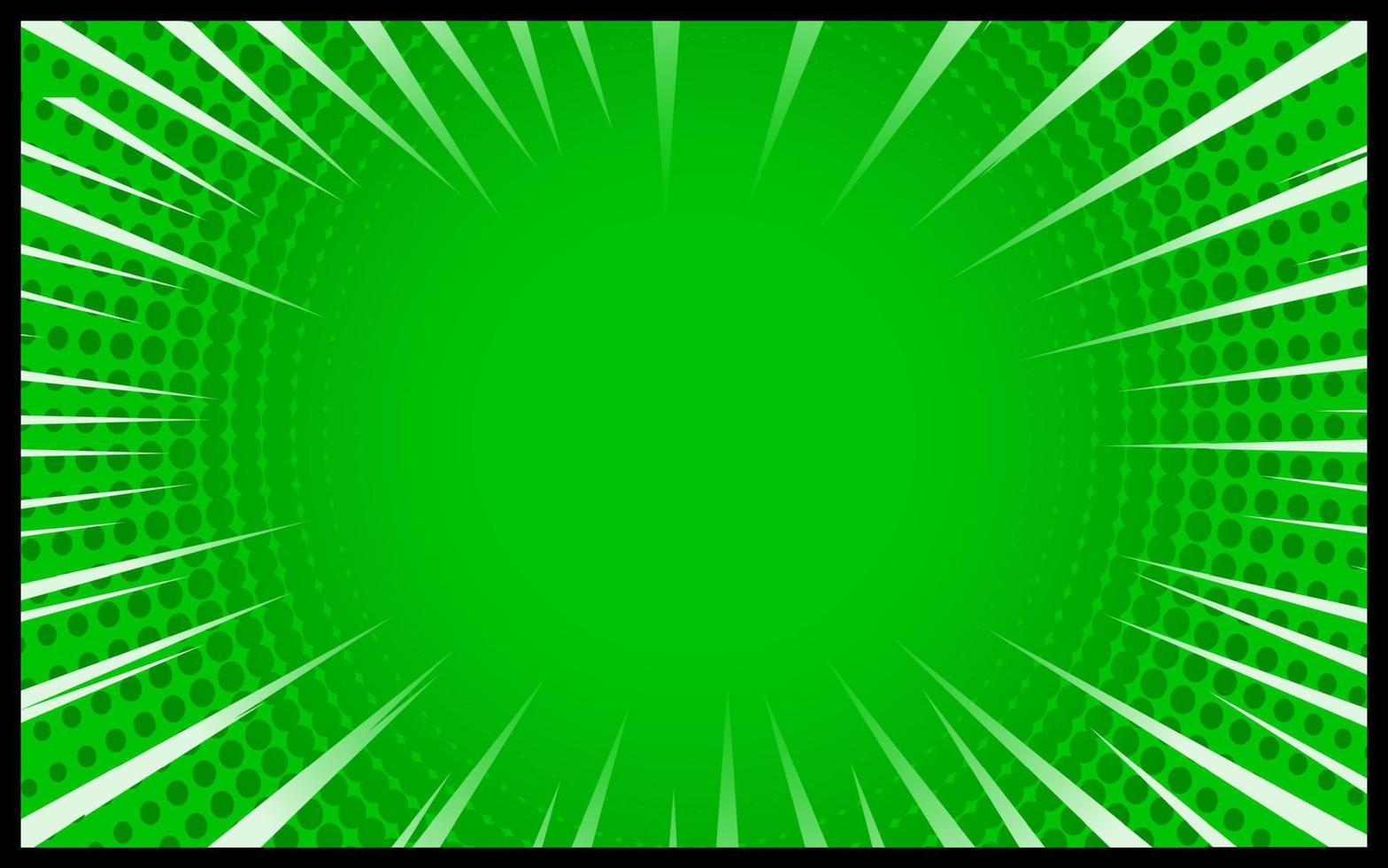 Green comic background Retro vector