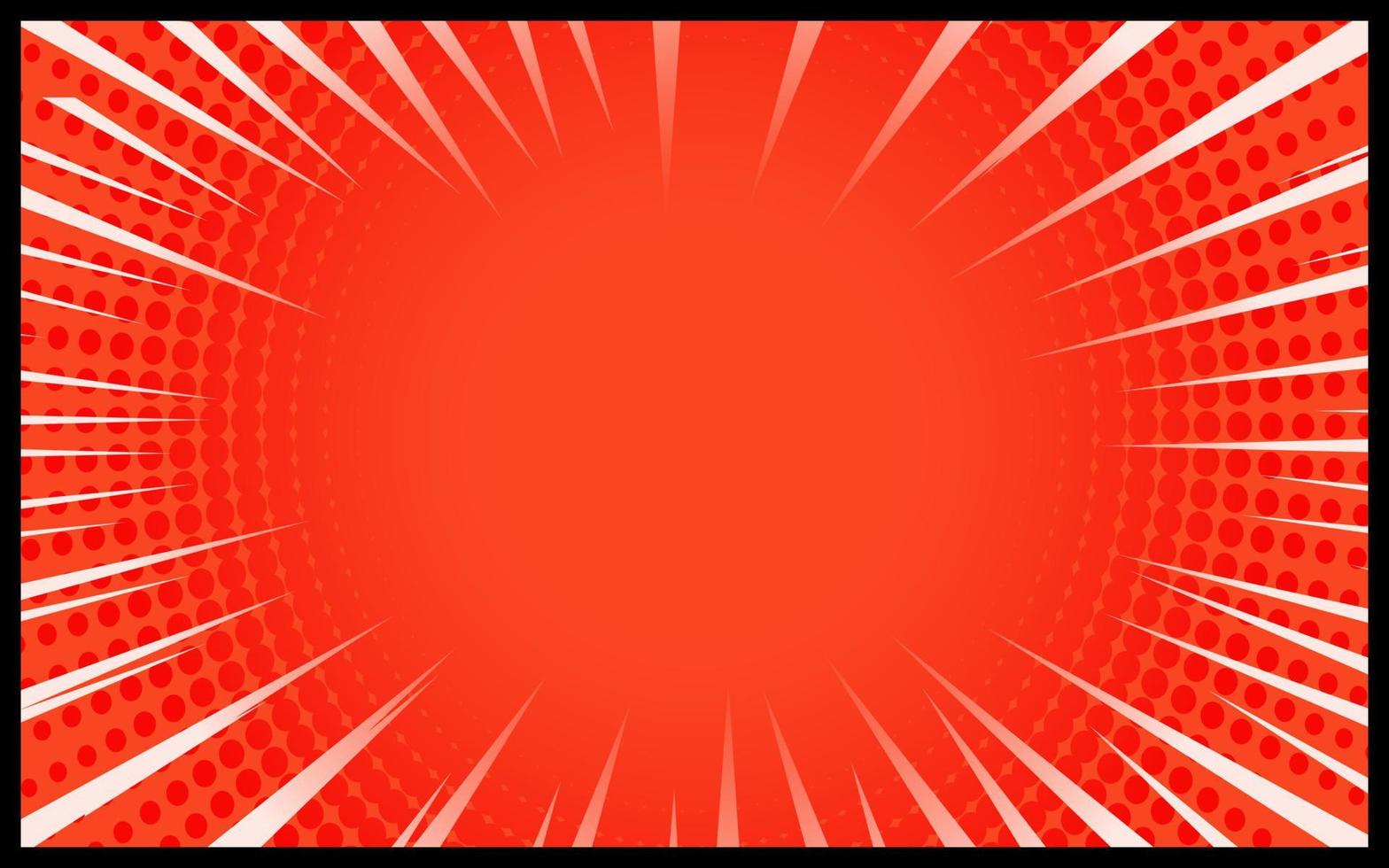 vector retro de fondo cómico rojo