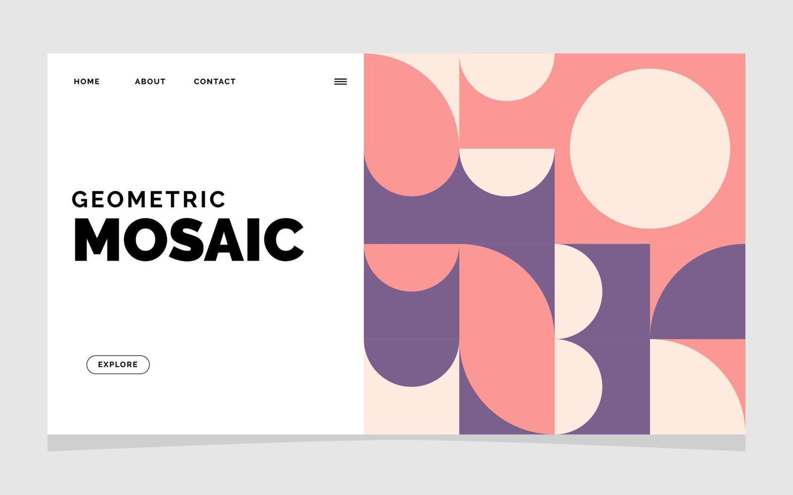 Flat mosaic background. Vector illustration