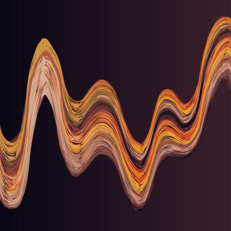 Modern colorful flow poster. Wave Liquid shape in black color background. Art design for your design project vector