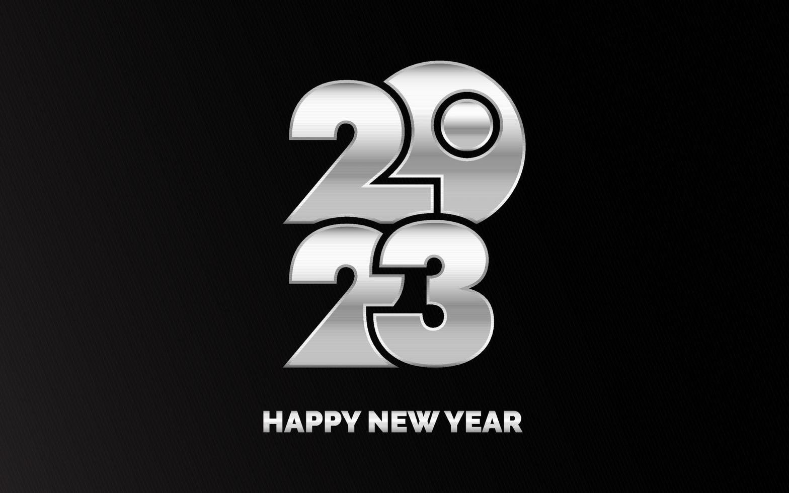 New 2023 Year typography design. 2023 numbers logotype illustration vector