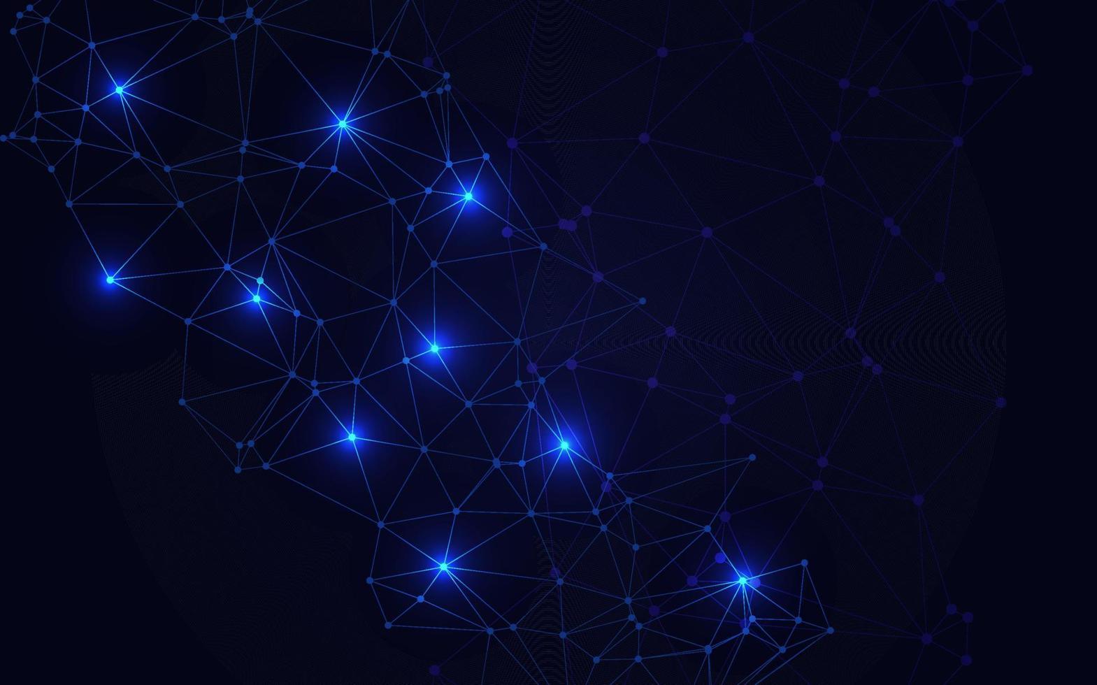 Blue Technology background. Creative lighting template background vector