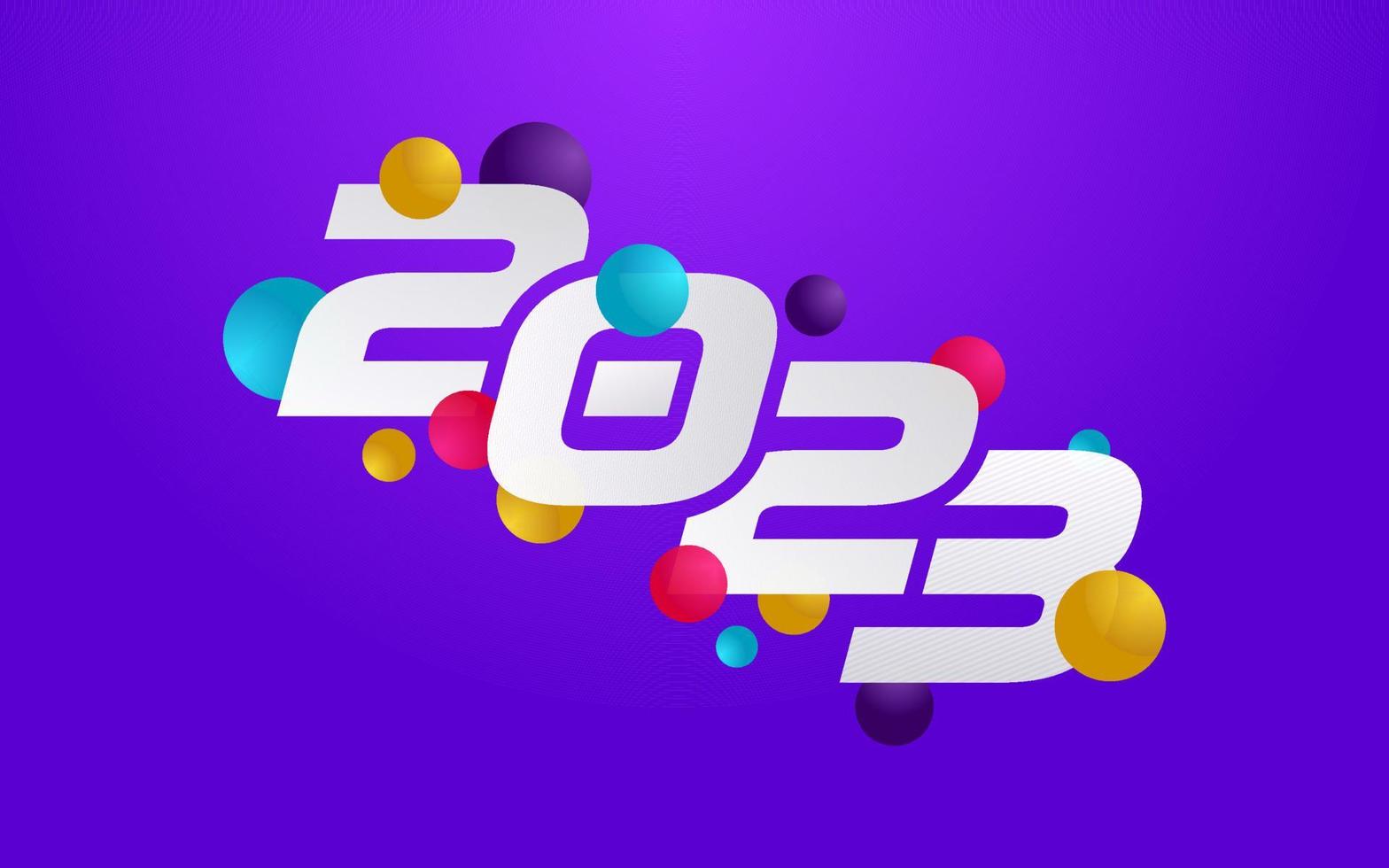 2030 Design Happy New Year. New Year 2023 logo design for brochure design. card. banner. Christmas decor 2023 vector