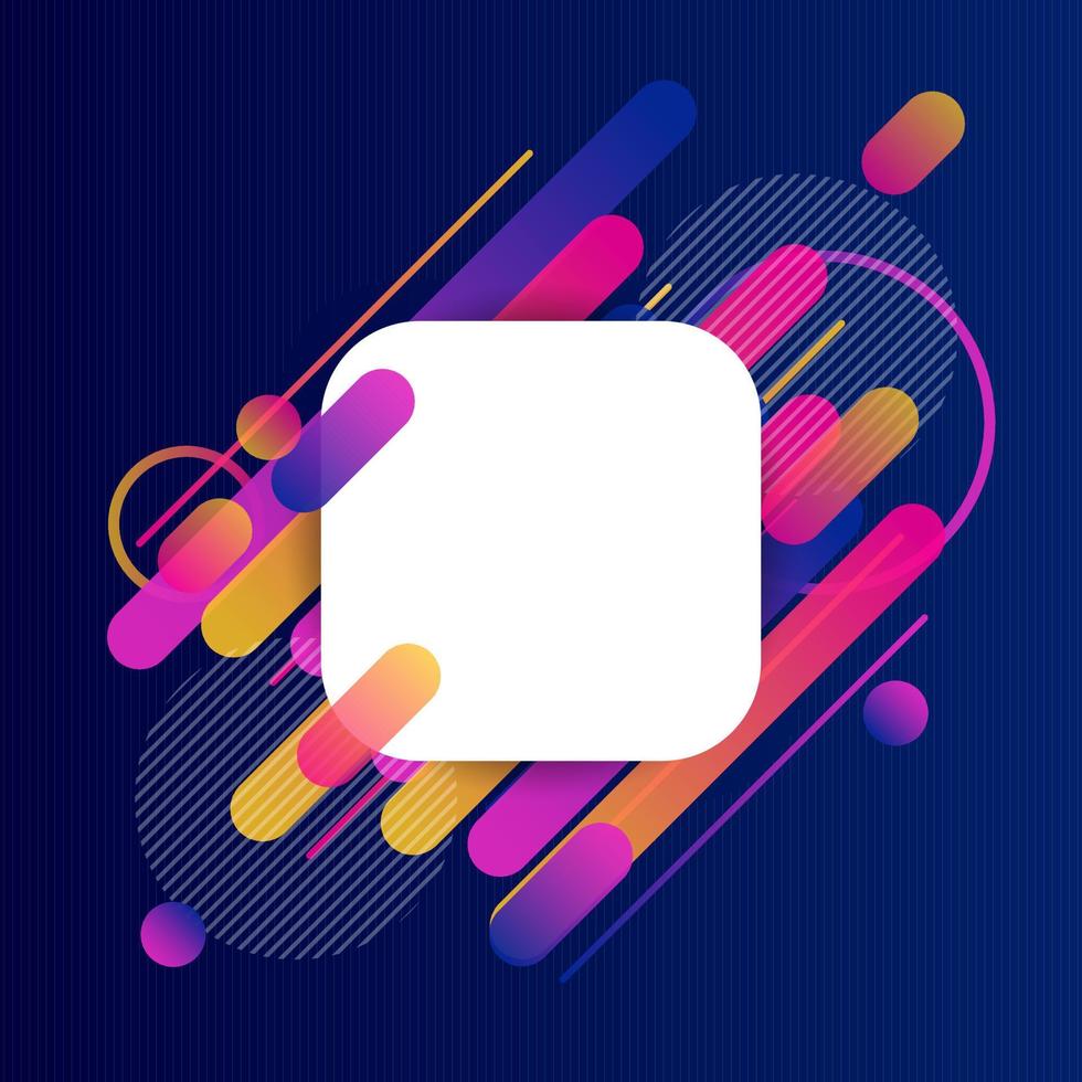 Creative Rounded Lines Edge. Place for Text. business brochure banner and poster template background vector