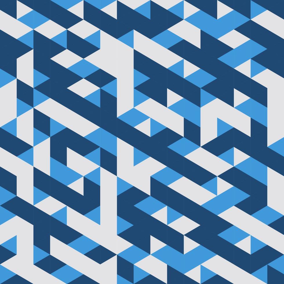 Blue Geometric Seamless pattern Abstract background vector