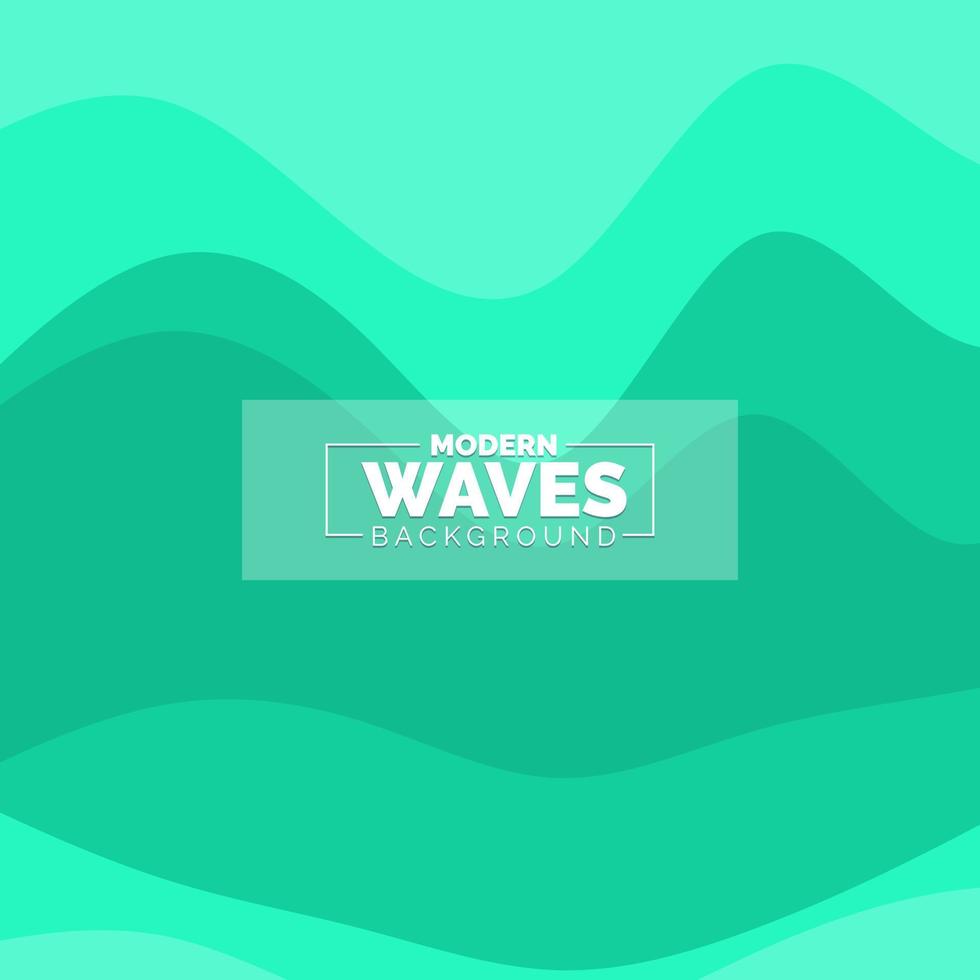 water Wave vector abstract background flat design style