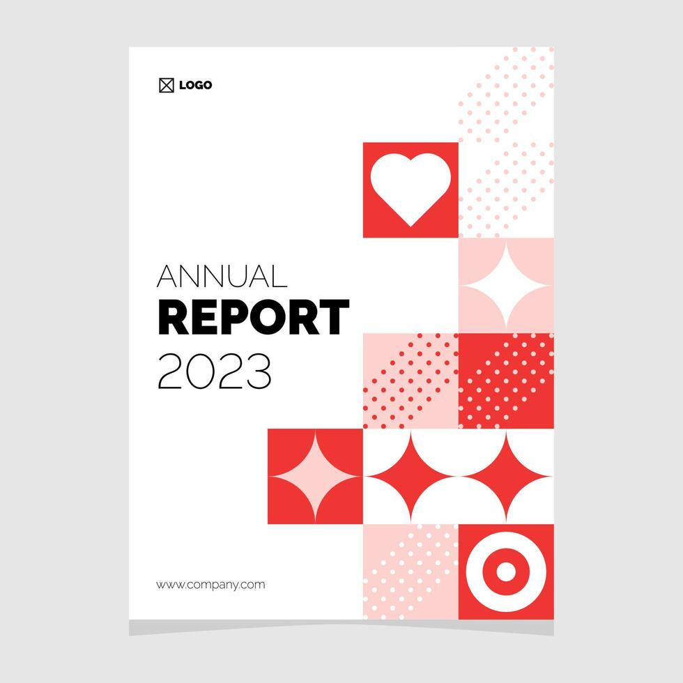 Annual report 2023 business brochure flyer vector