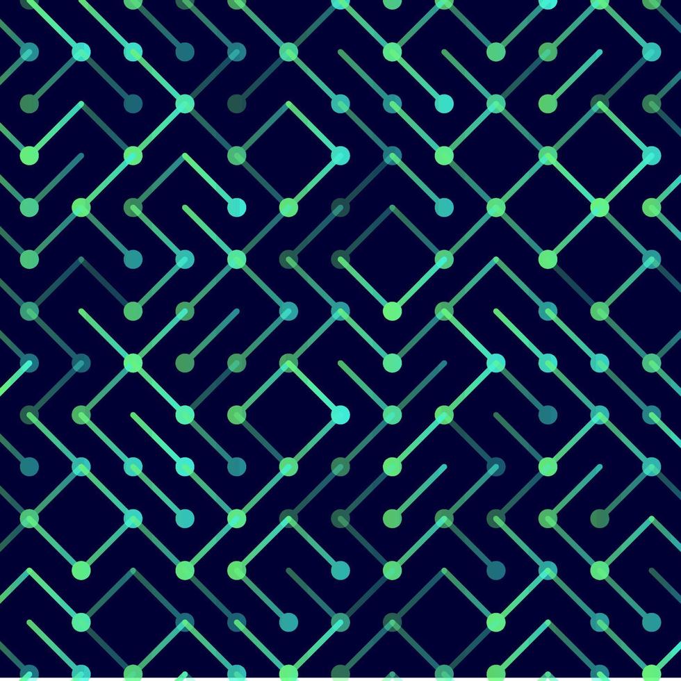 Technology Vector seamless pattern. Geometric striped ornament. Monochrome linear background