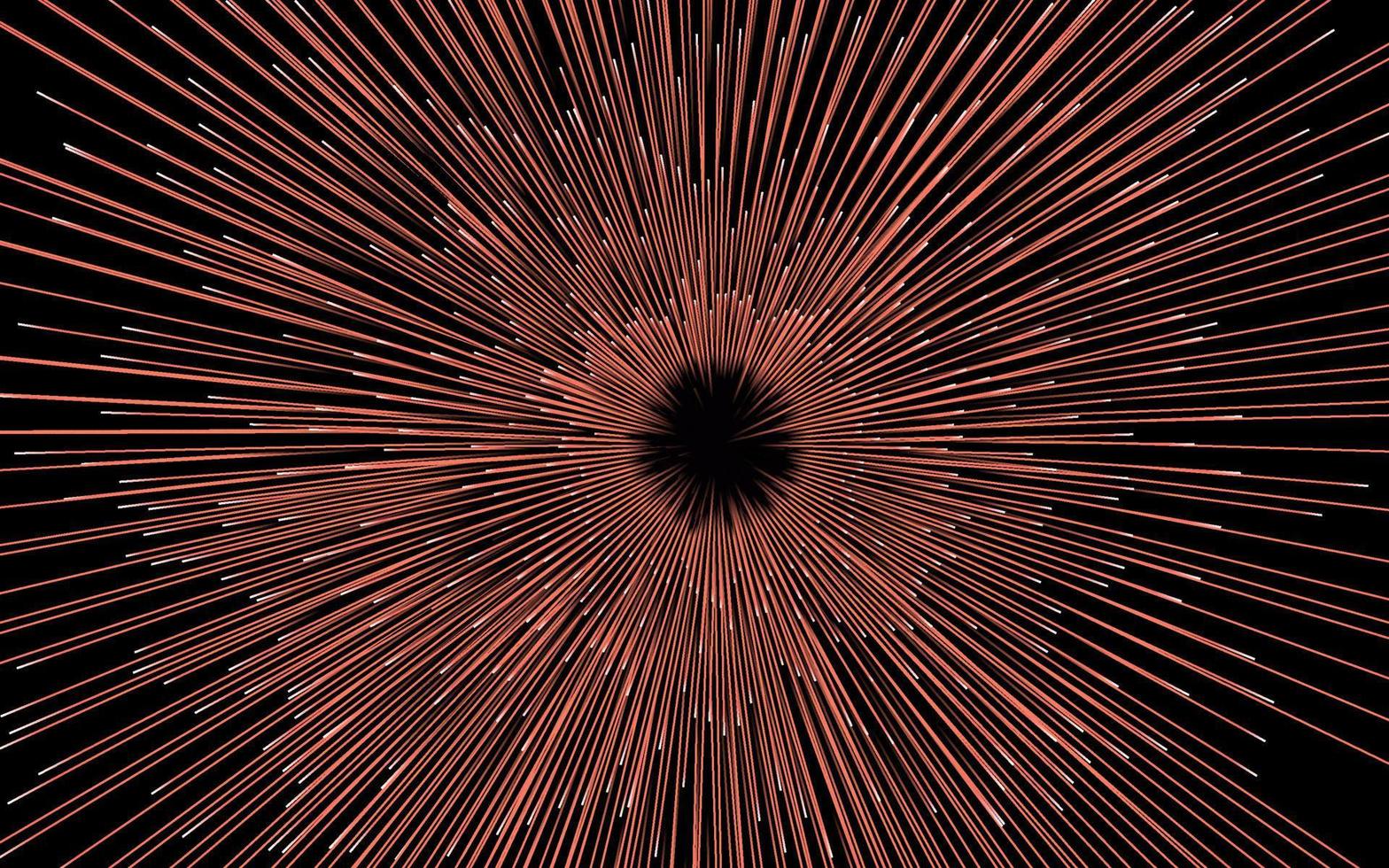 Abstract circular geometric background. Starburst dynamic centric motion pattern. lines or rays vector