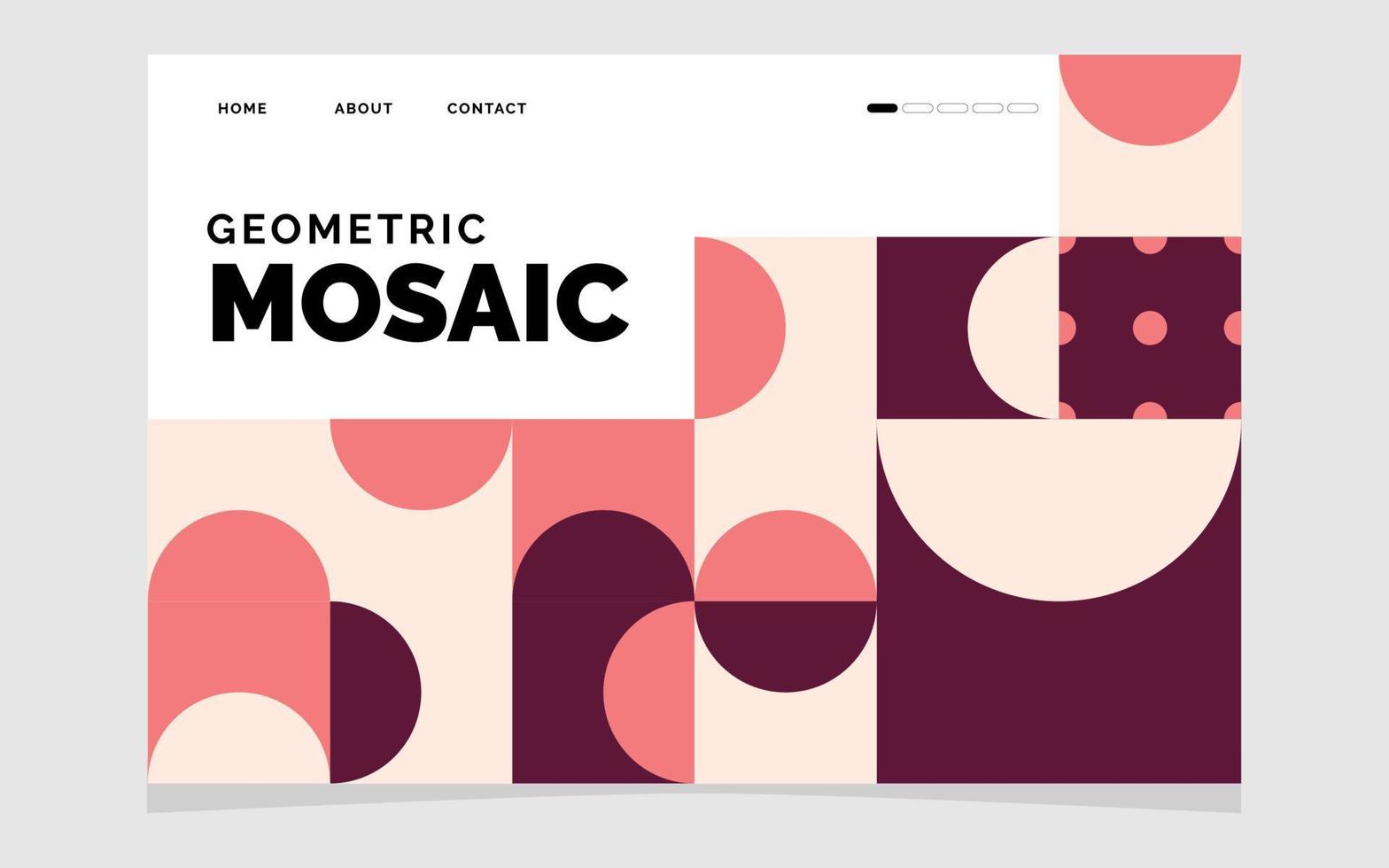 Colourful abstract geometric shapes background Vector illustration