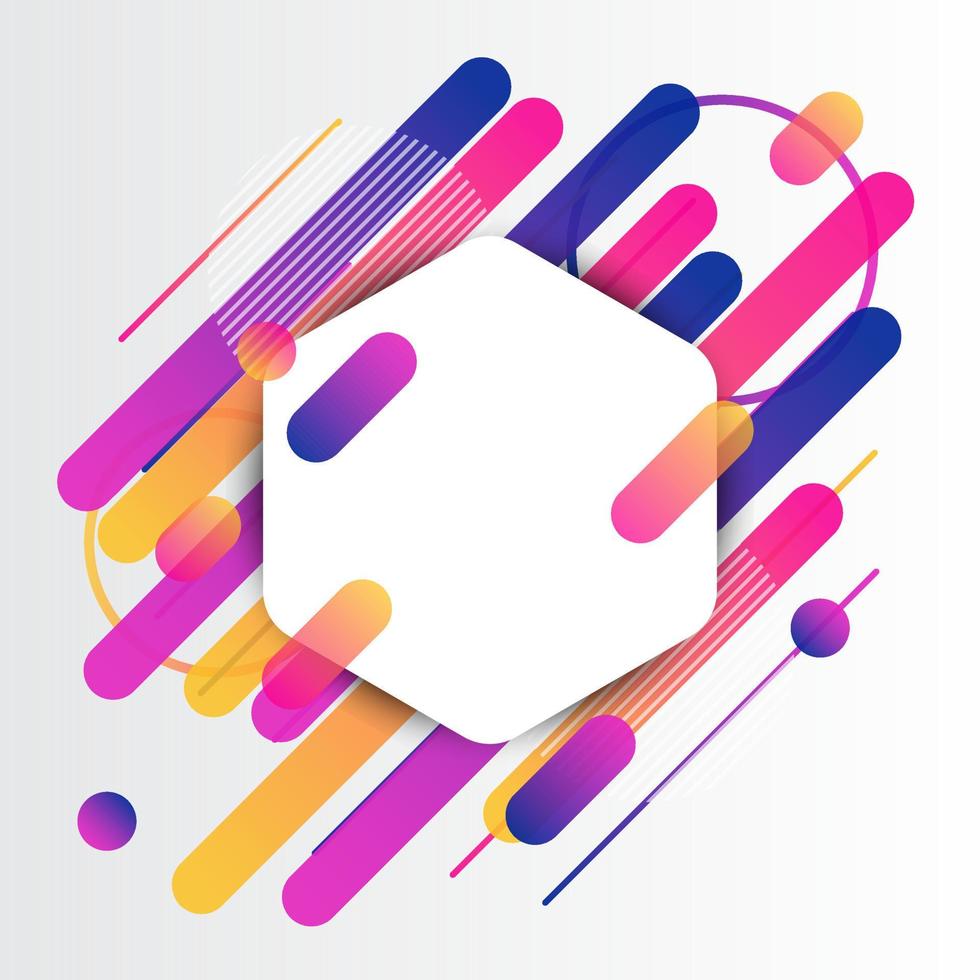 Creative Rounded Lines Edge. Place for Text. business brochure banner and poster template background vector