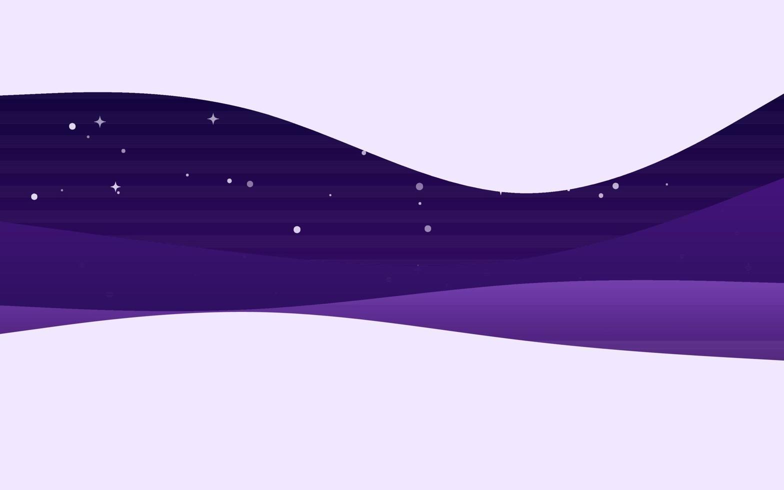 fondo púrpura de la noche de las ondas creativas. composición de formas dinámicas vector