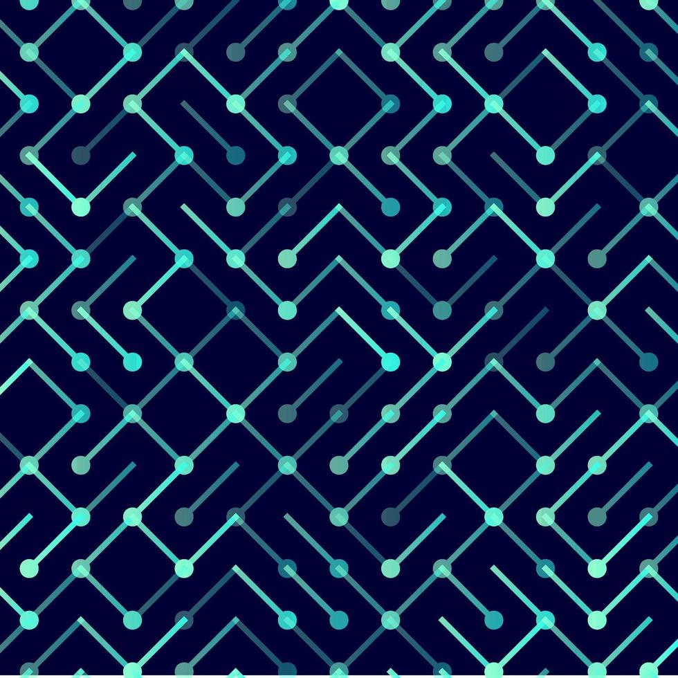 Technology Vector seamless pattern. Geometric striped ornament. Monochrome linear background