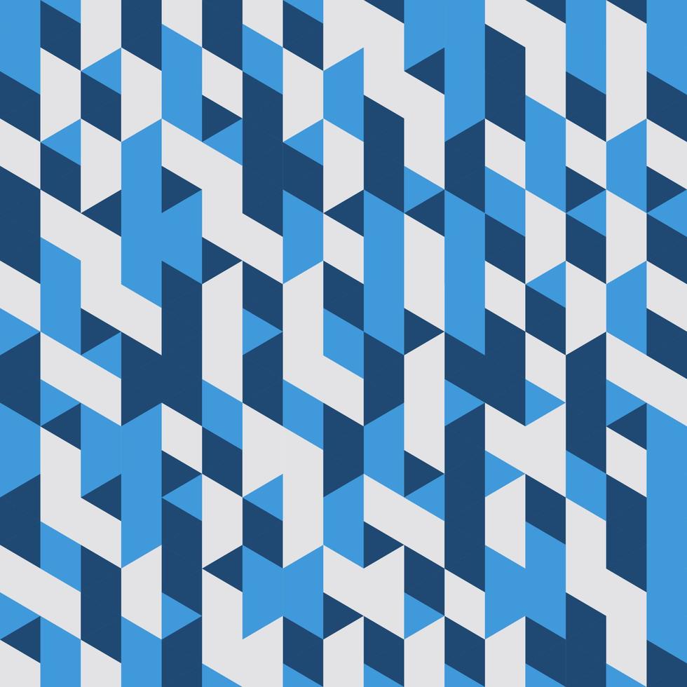 Blue Geometric Seamless pattern Abstract background vector
