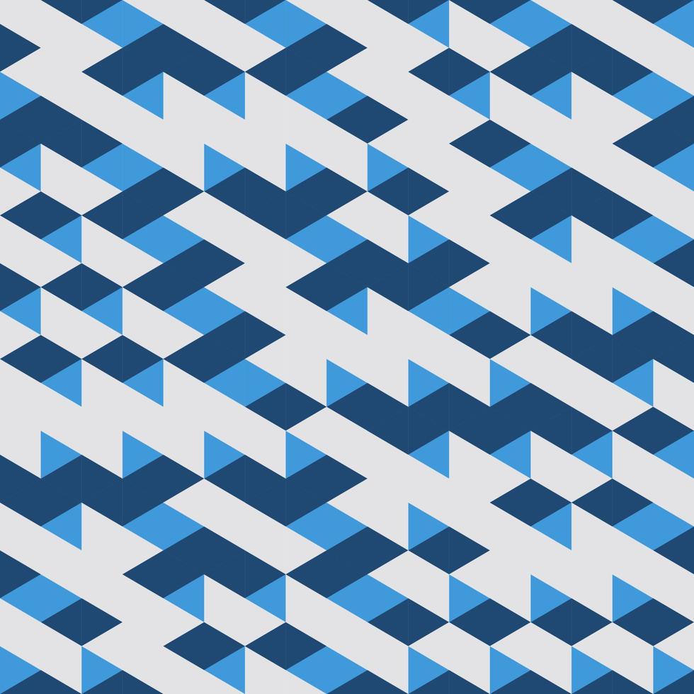 Blue Geometric Seamless pattern Abstract background vector