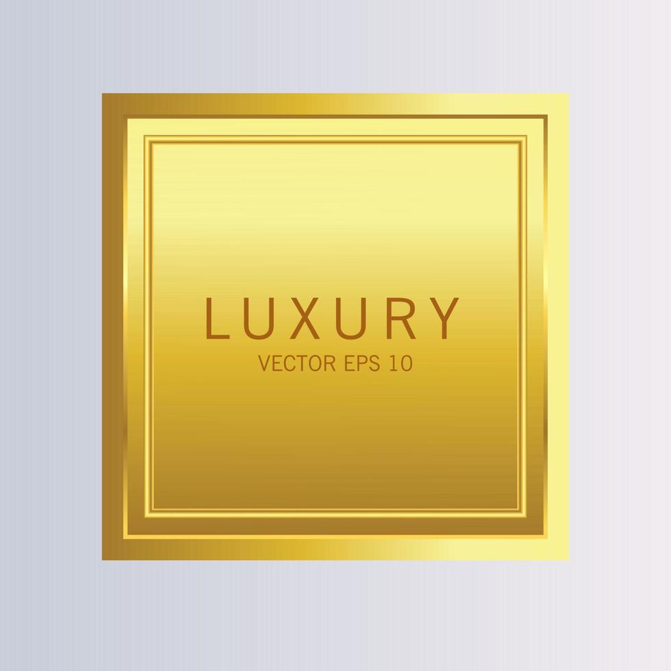 Luxury gold badges and labels premium quality product vector